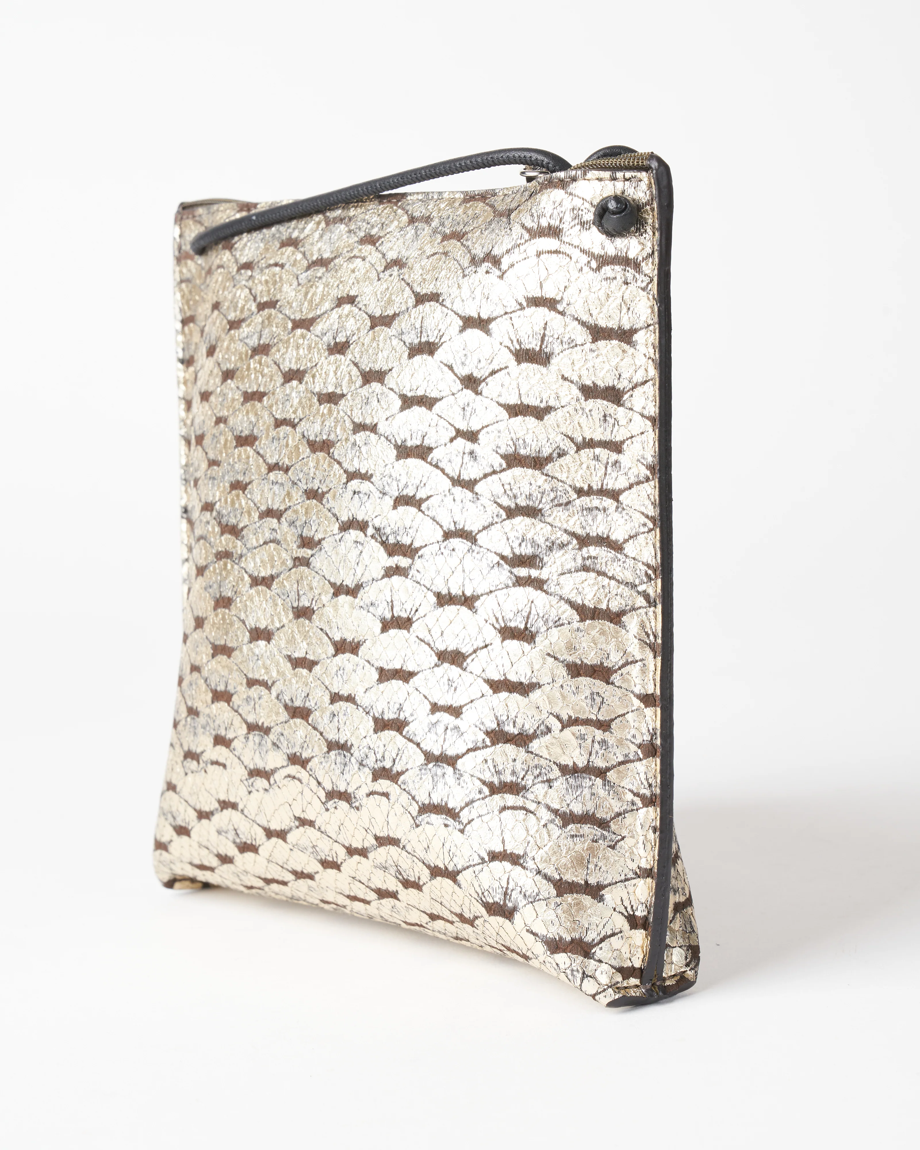 strappy pouch - silver leaf - Image 3