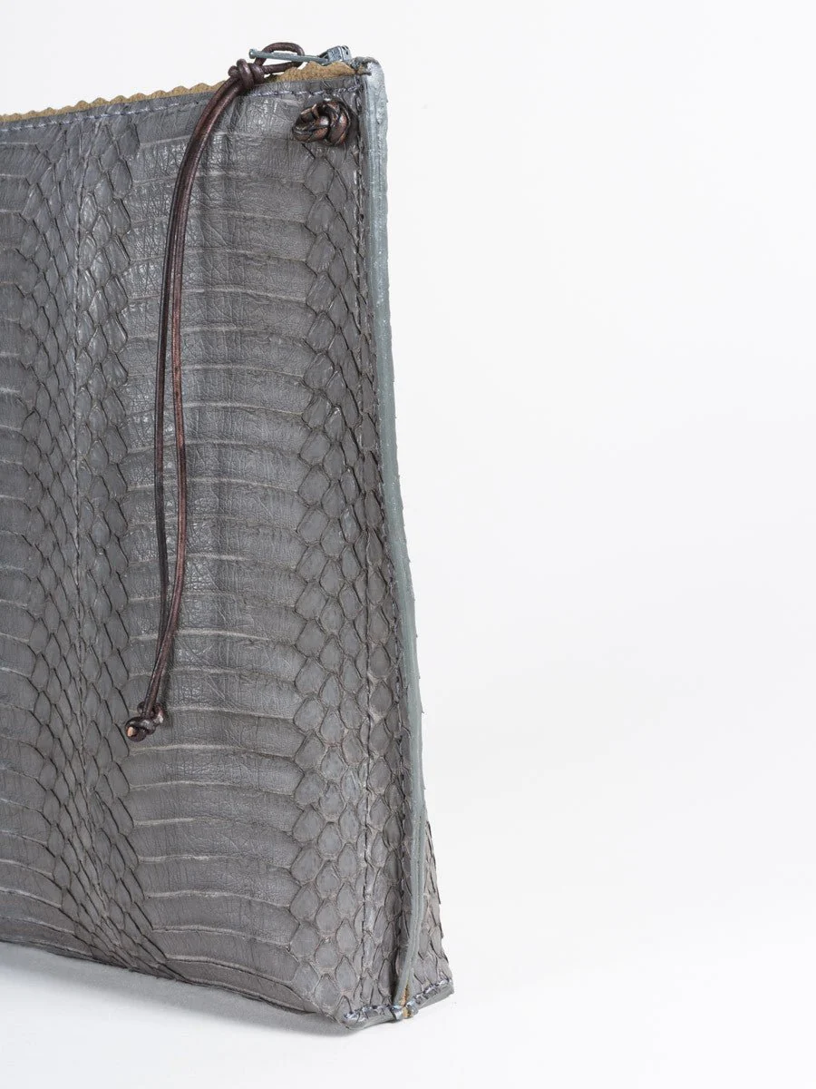 strappy pouch - snake grey - Image 2