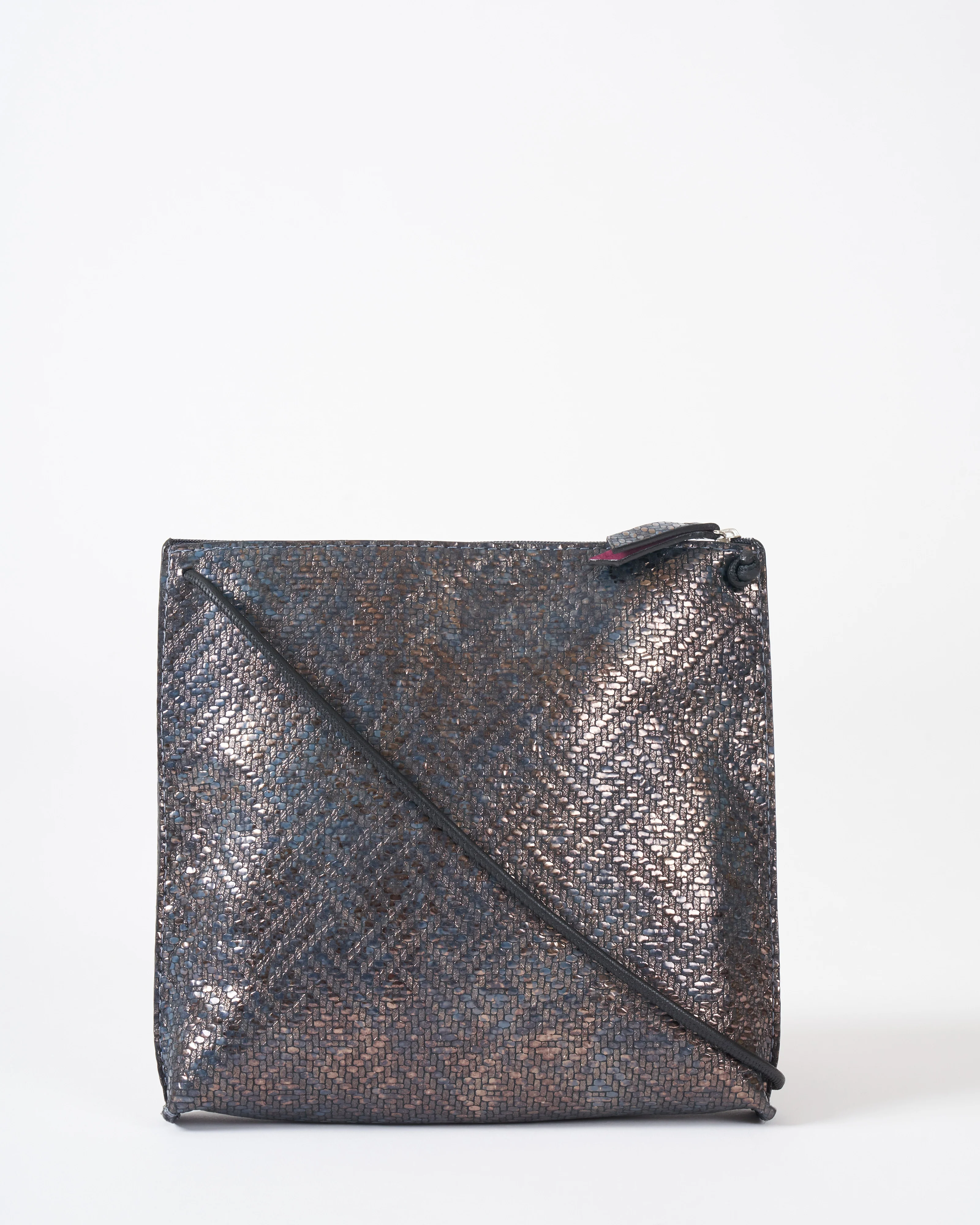 strappy pouch - twill metallic