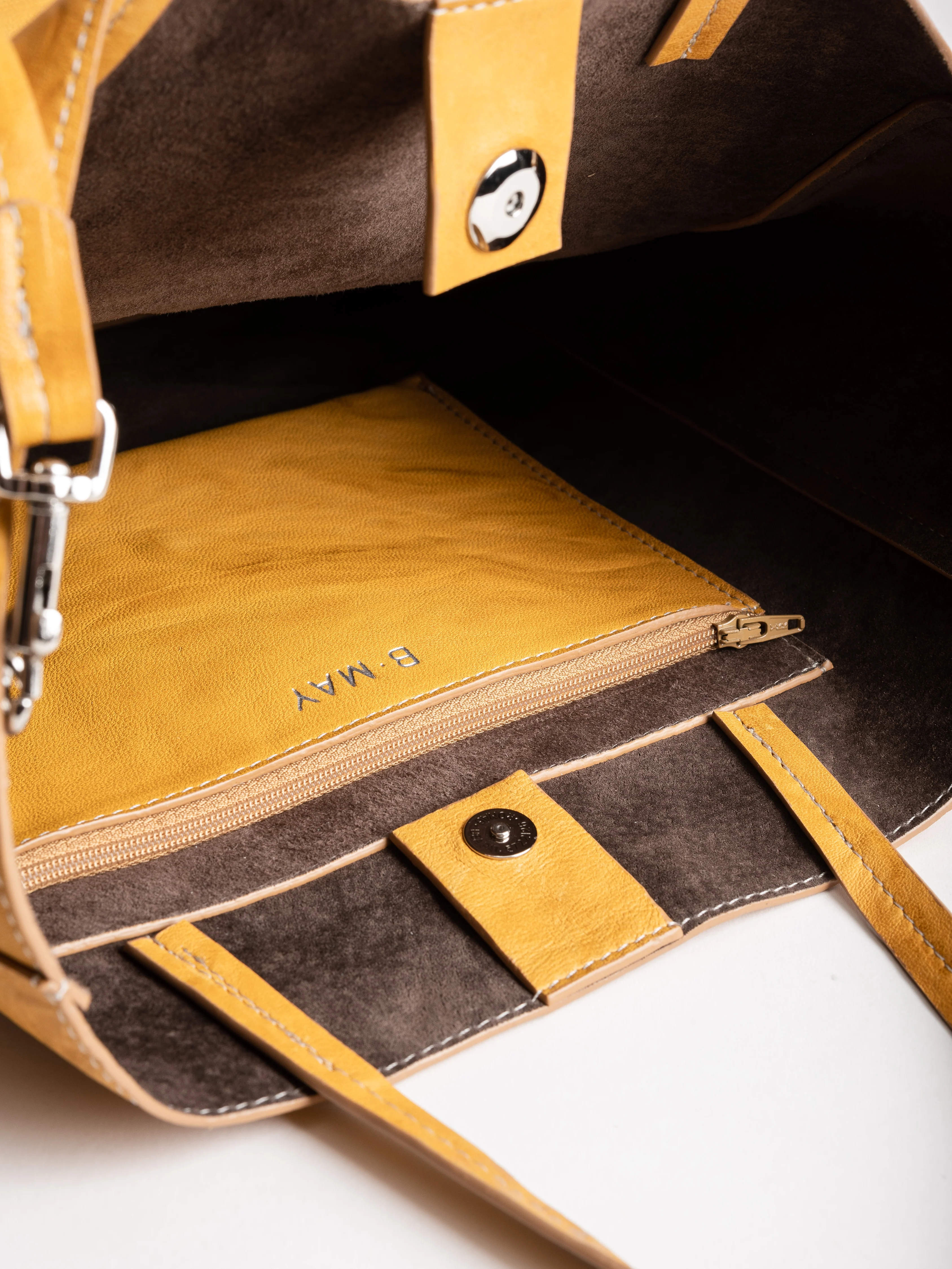 front pocket tote - saffron - Image 4