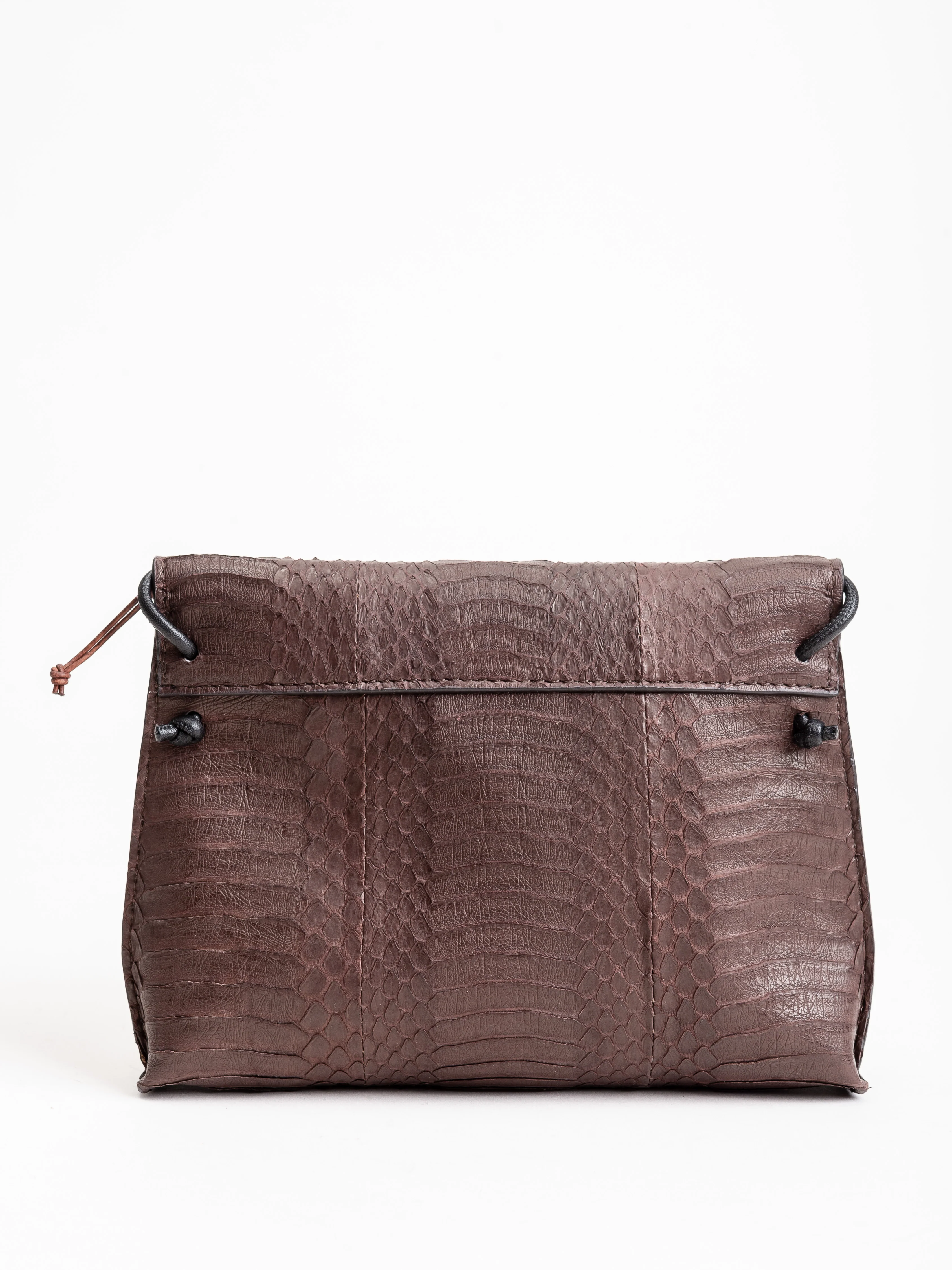 strappy foldover - dark brown whipsnake - Image 2