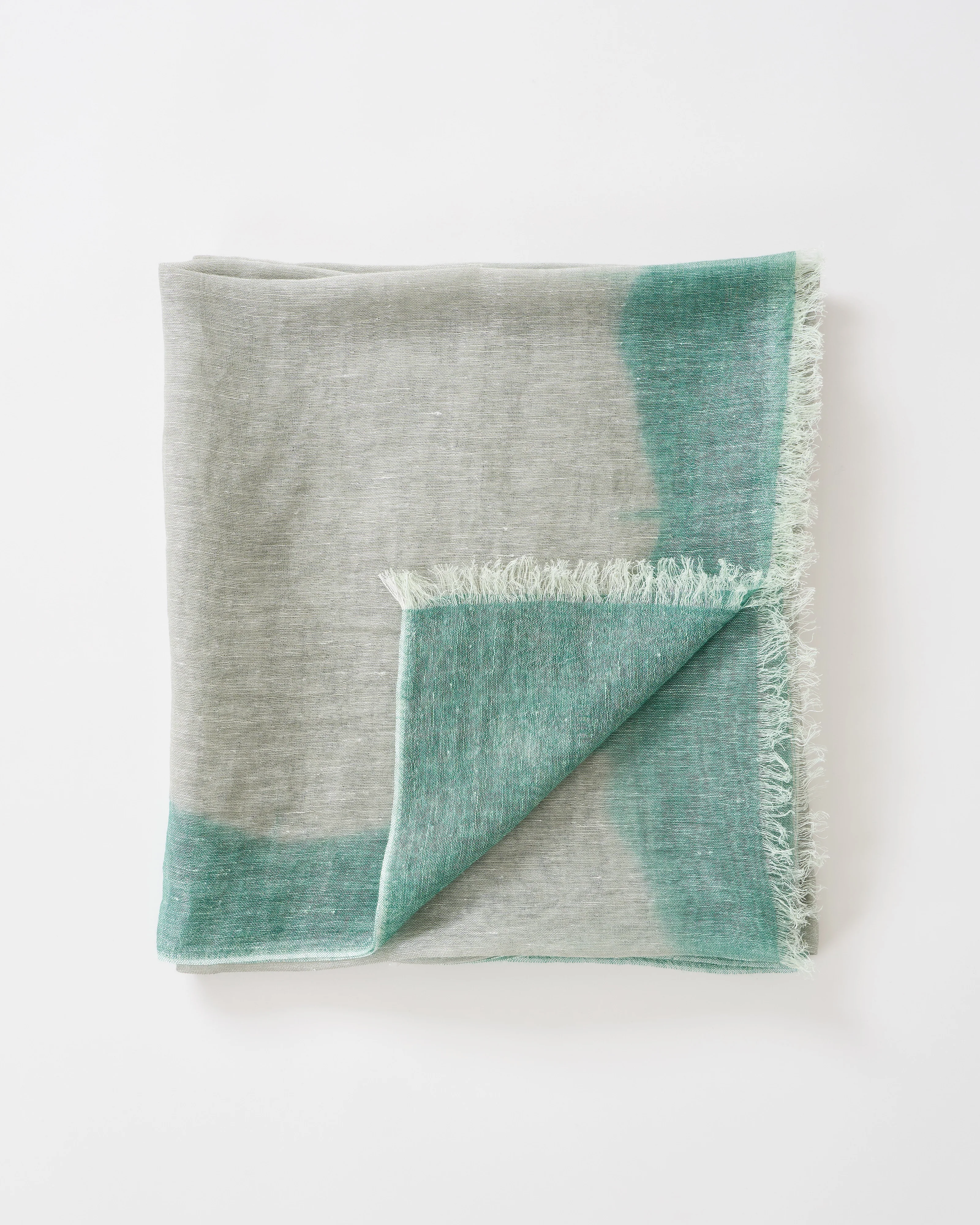 air suprimo linen square w/ border dip dye - Image 2