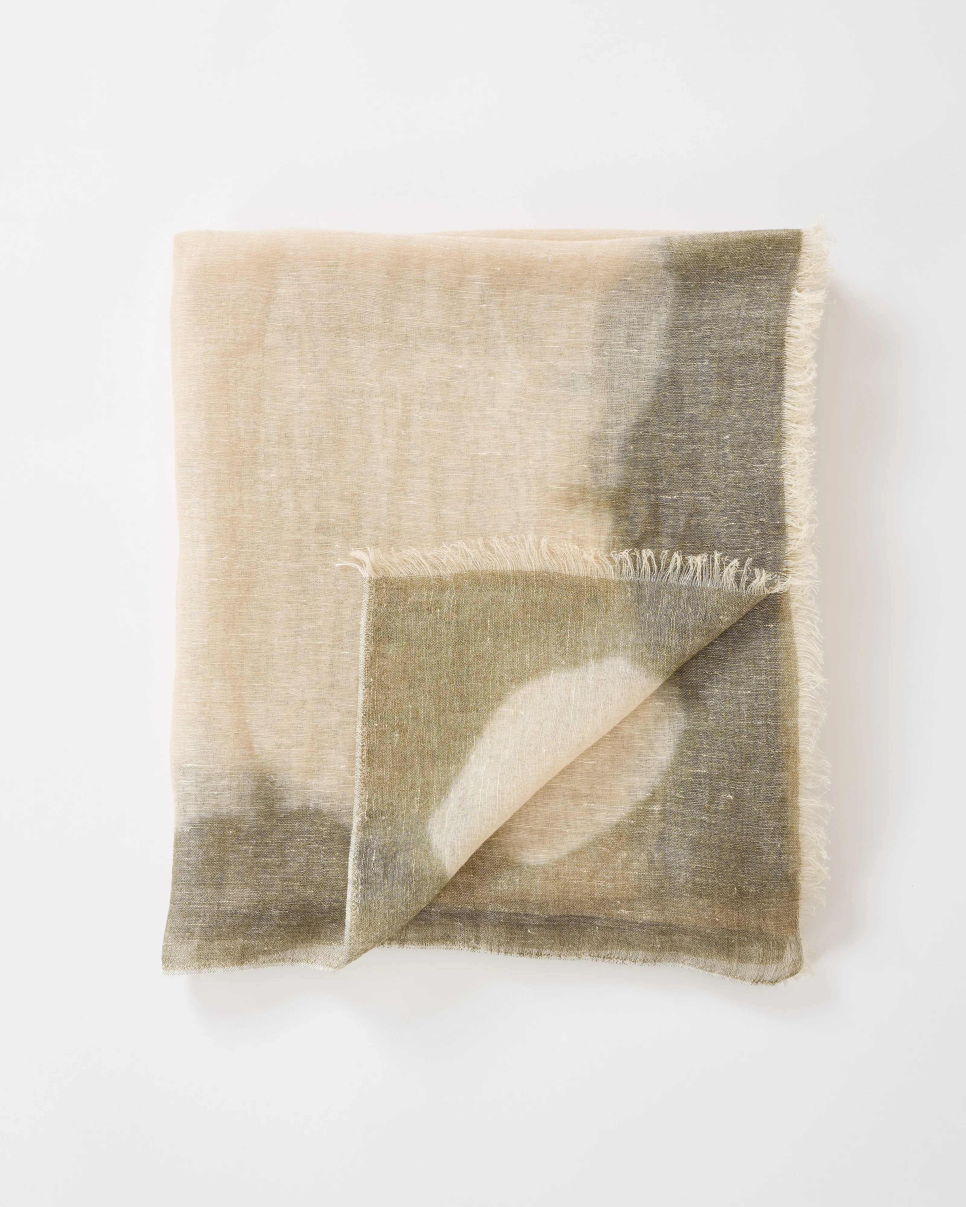 air suprimo linen square w/ border dip dye - Image 3