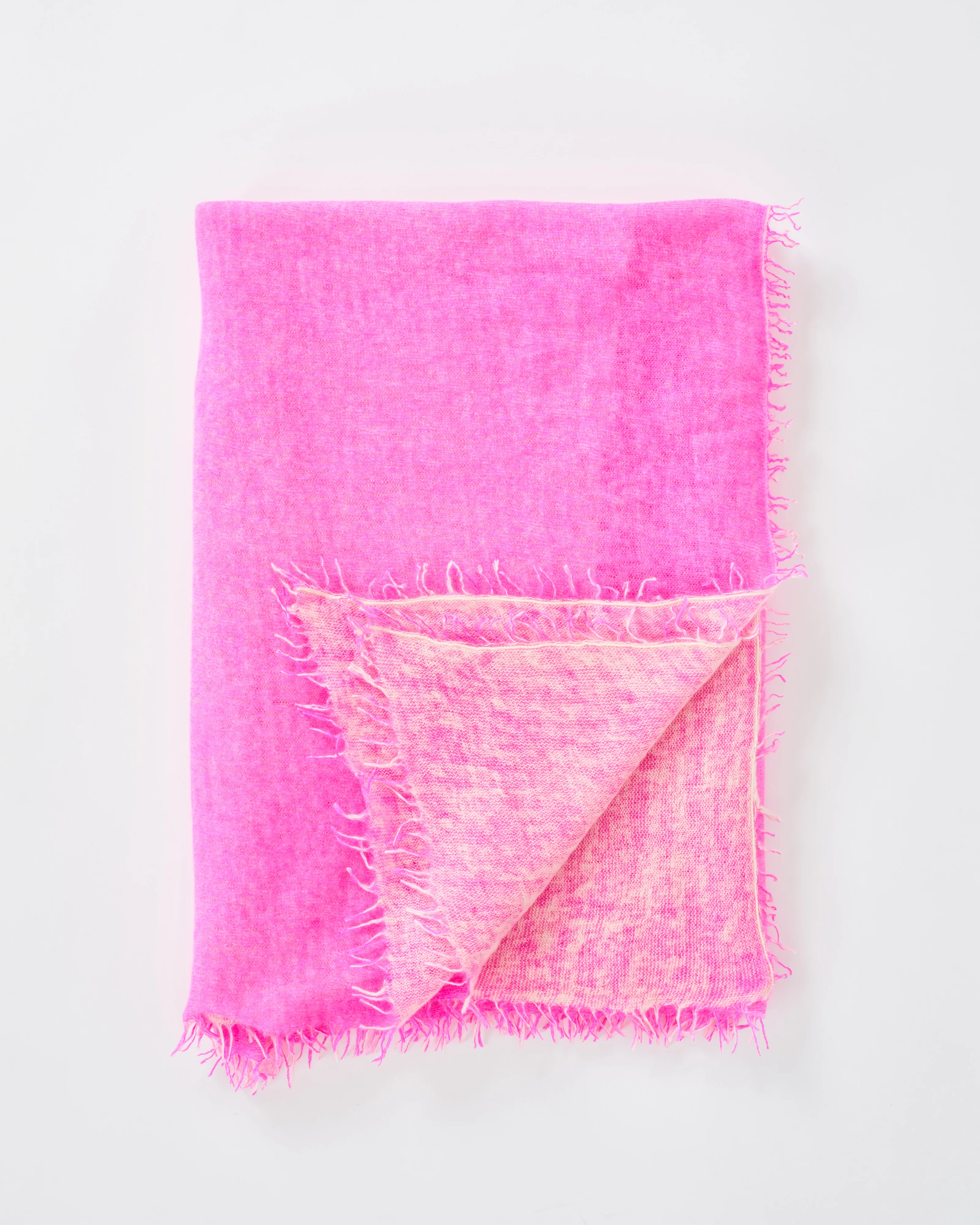 cashmere felted knit with spray print stole - Image 2