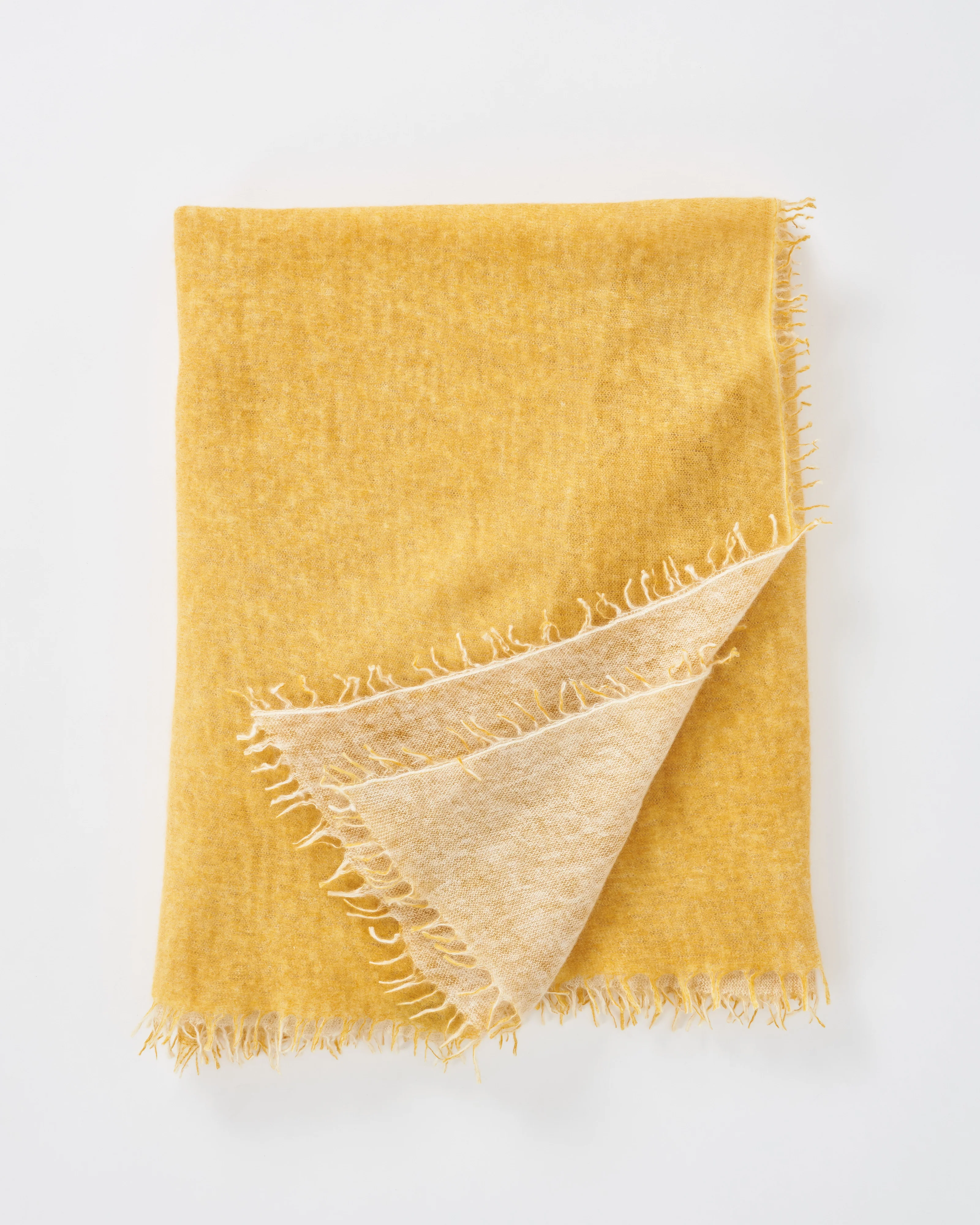 cashmere felted knit with spray print stole - Image 2