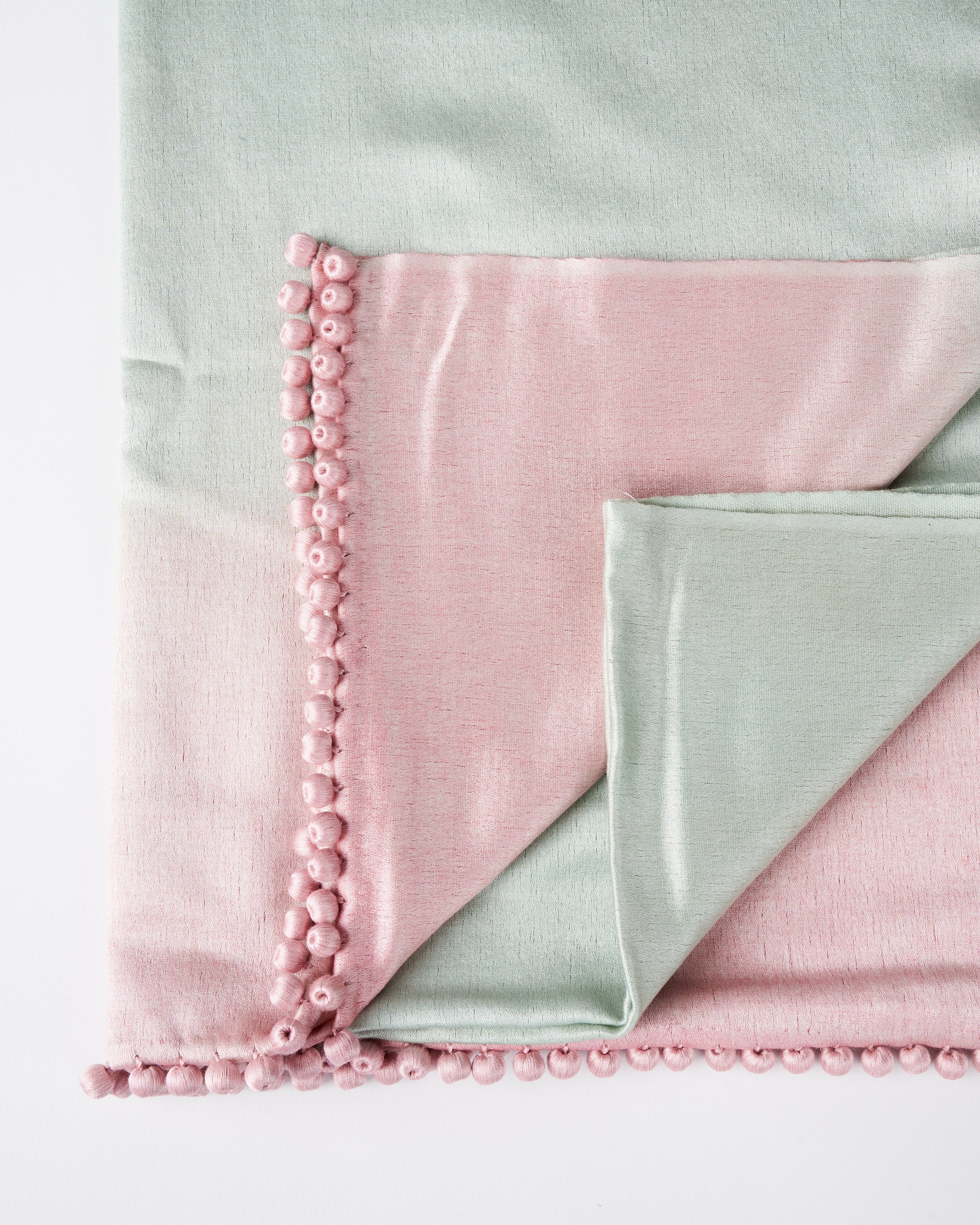 ombre satin cashmere weave stole - aqua - Image 3