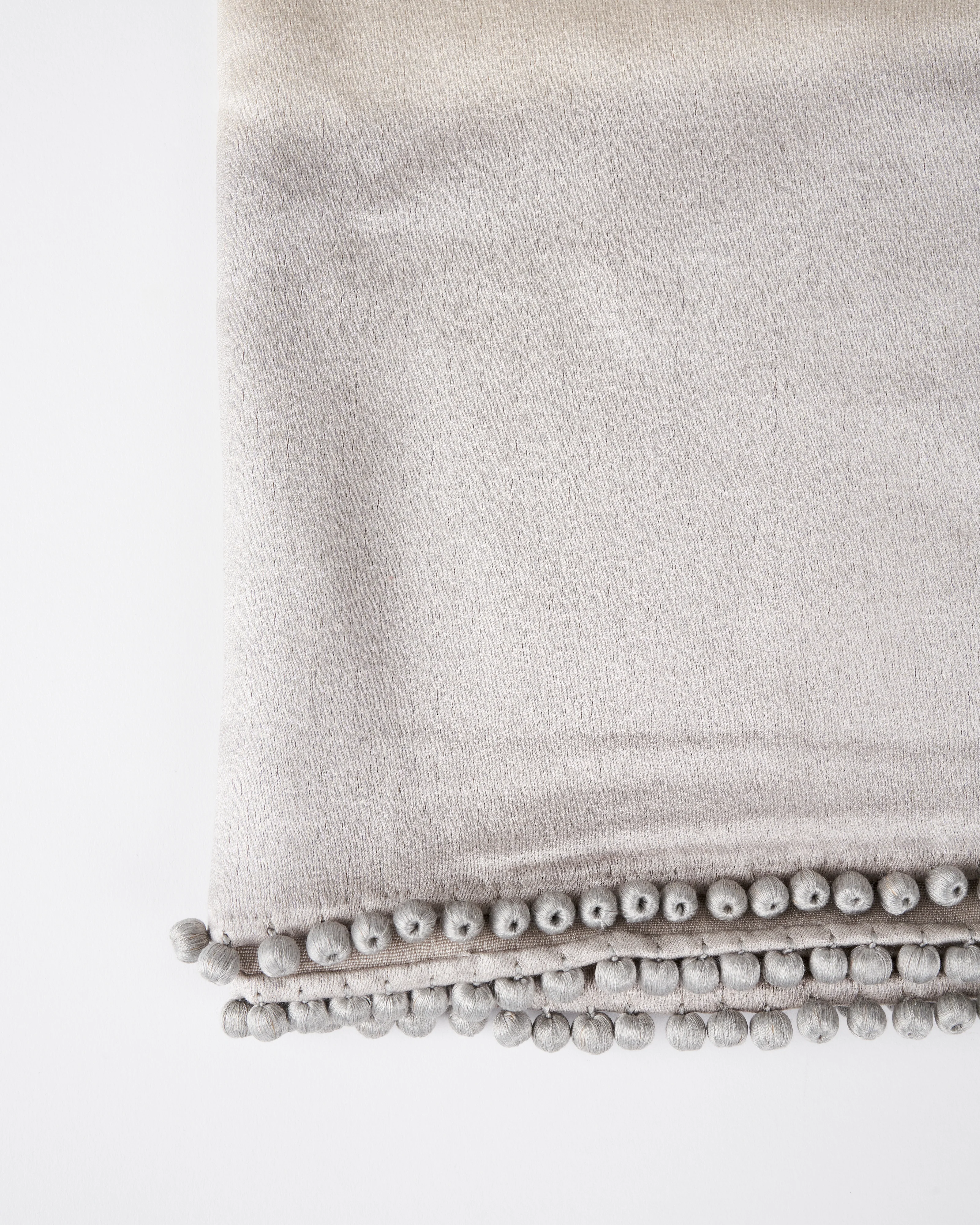 ombre satin cashmere weave stole - beige - Image 3