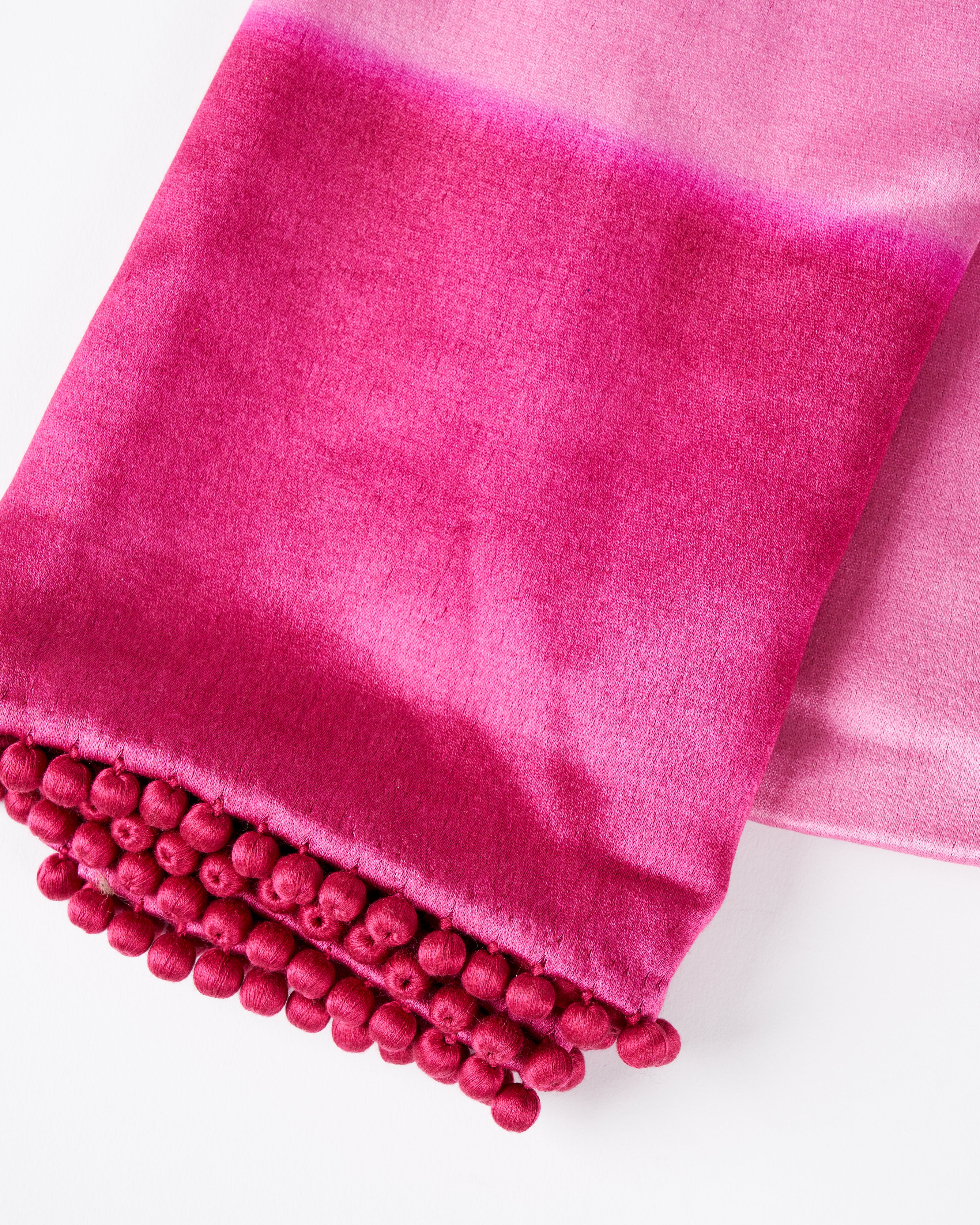 ombre satin cashmere weave stole - enchanting pink - Image 3