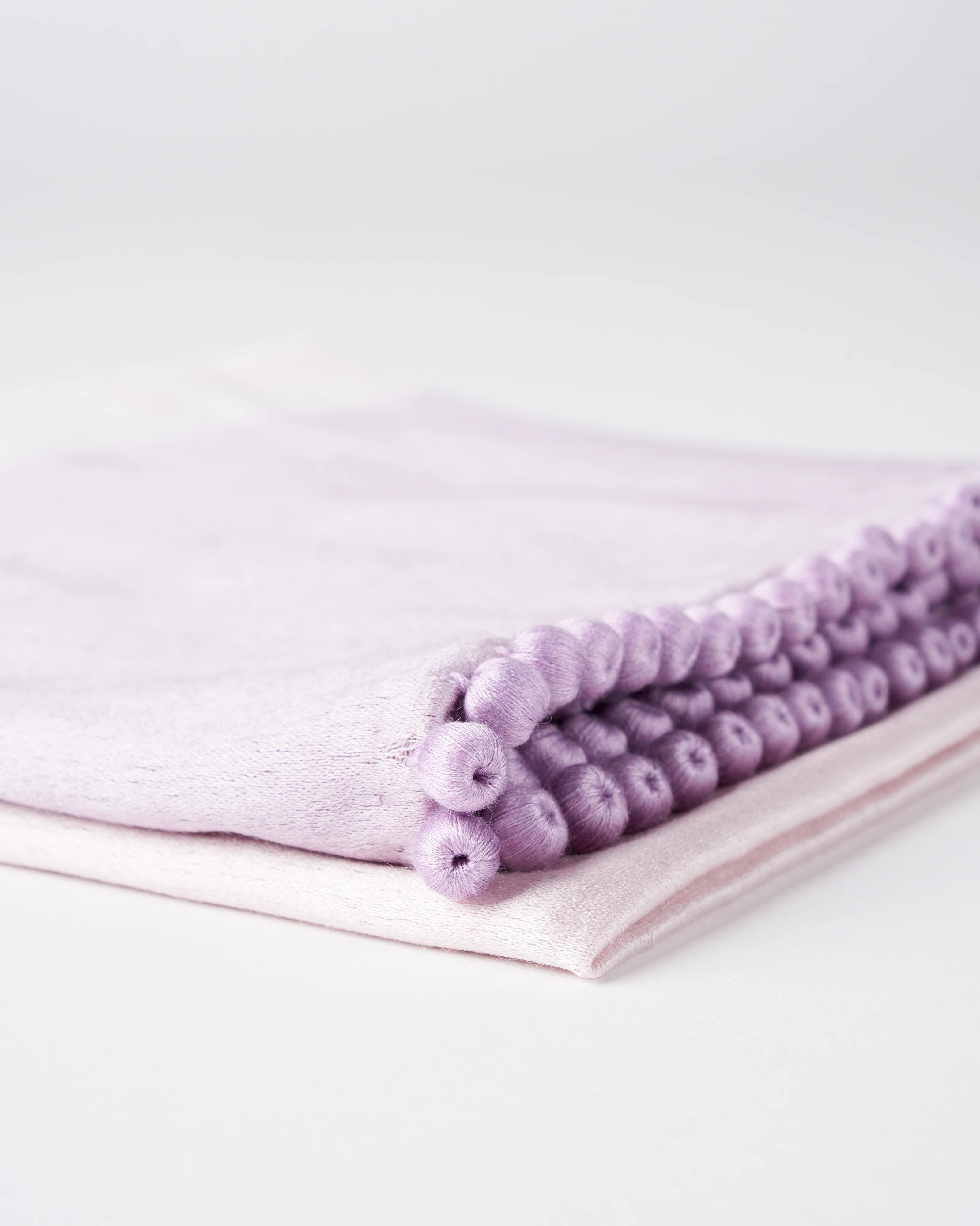 ombre satin cashmere weave stole - lilac - Image 2