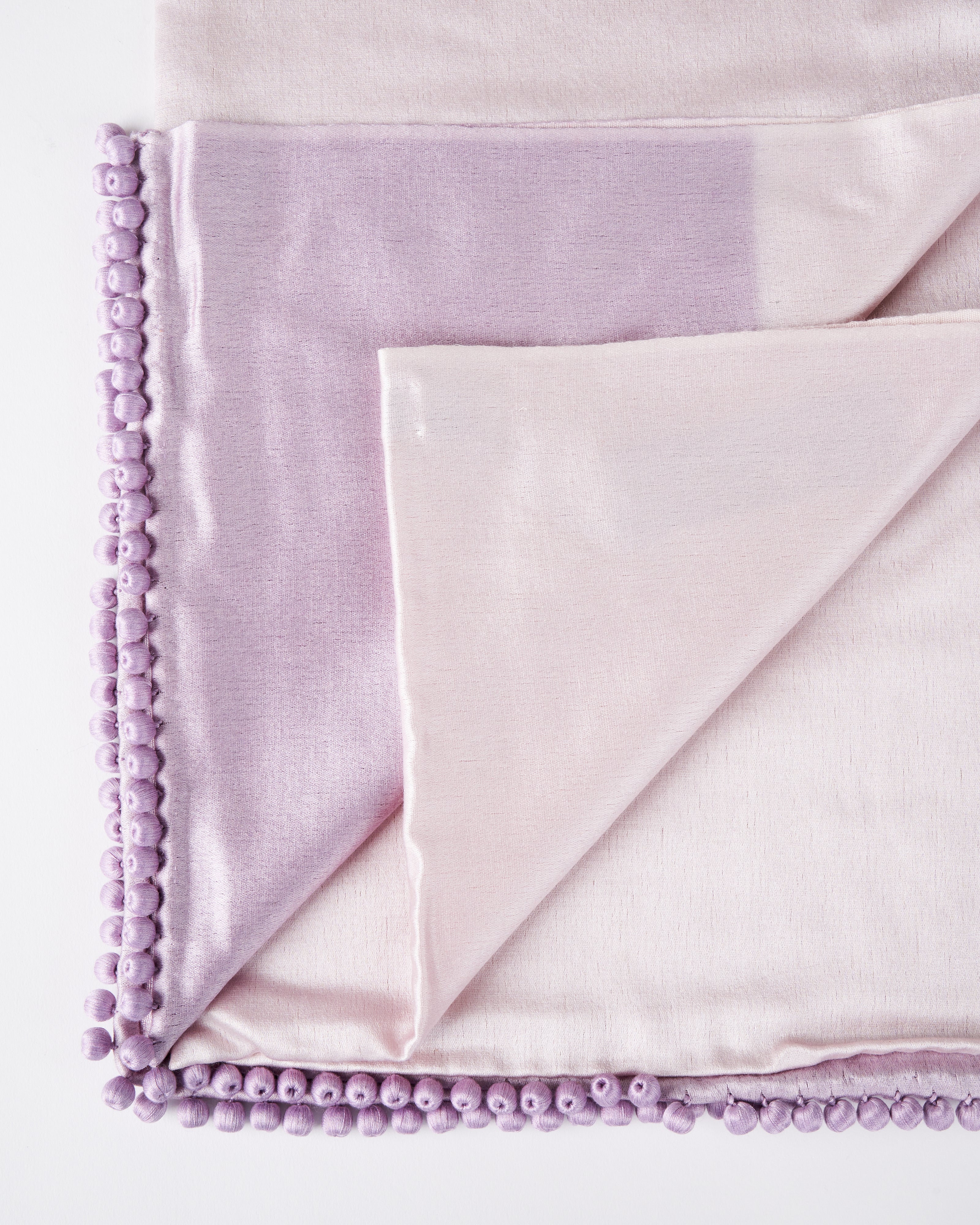ombre satin cashmere weave stole - lilac - Image 3