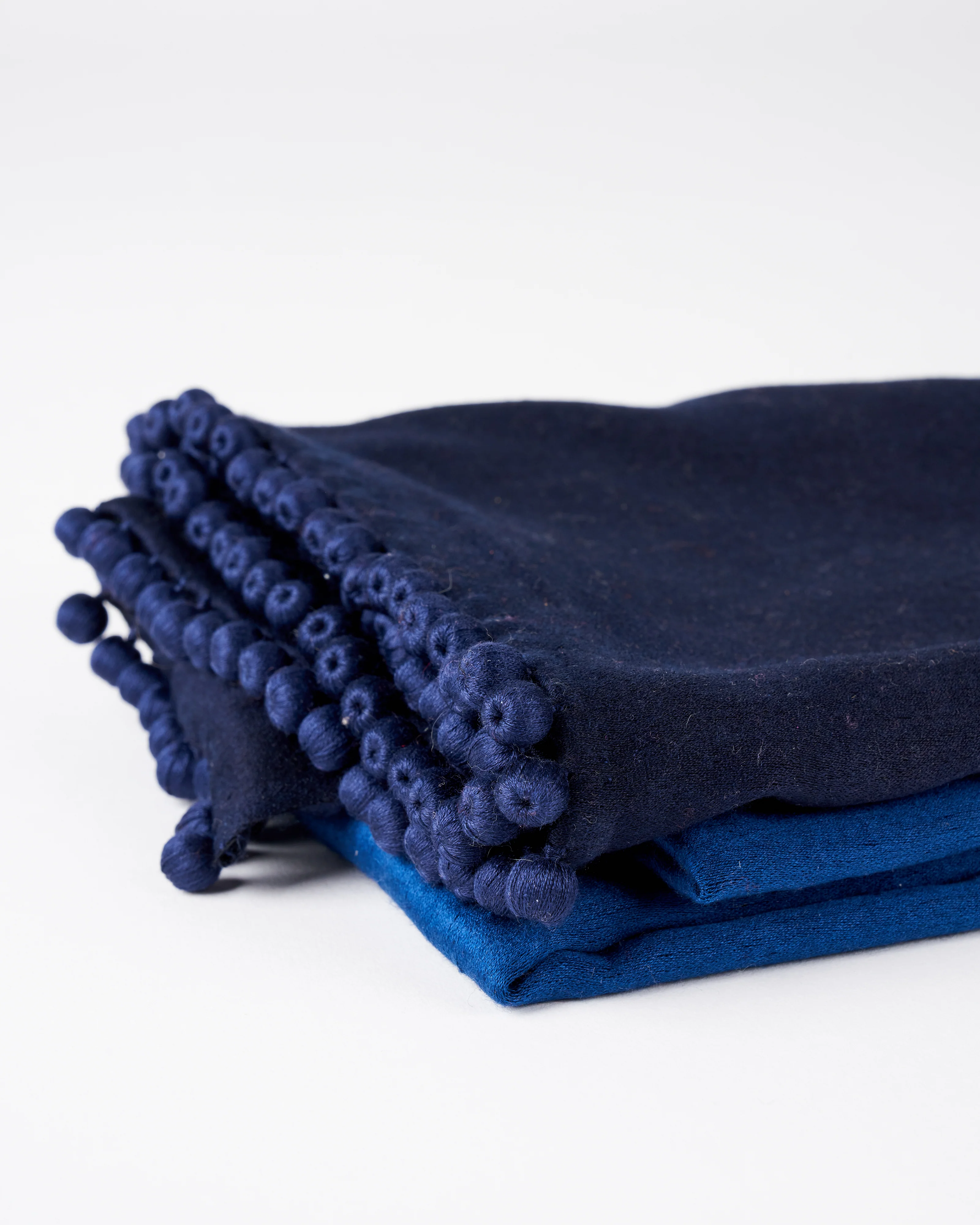 ombre satin cashmere weave stole - midnight - Image 4
