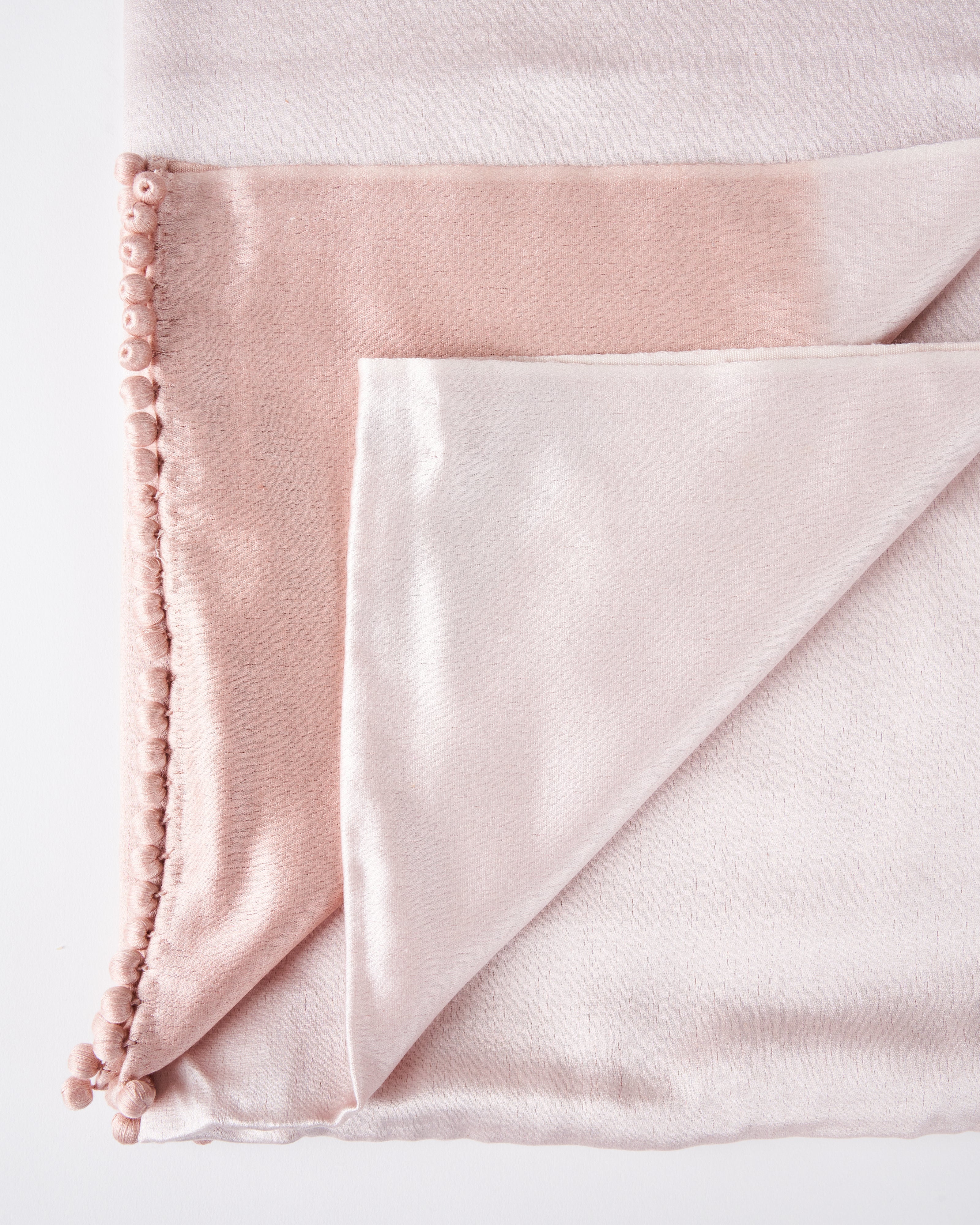 ombre satin cashmere weave stole - pale pink - Image 2
