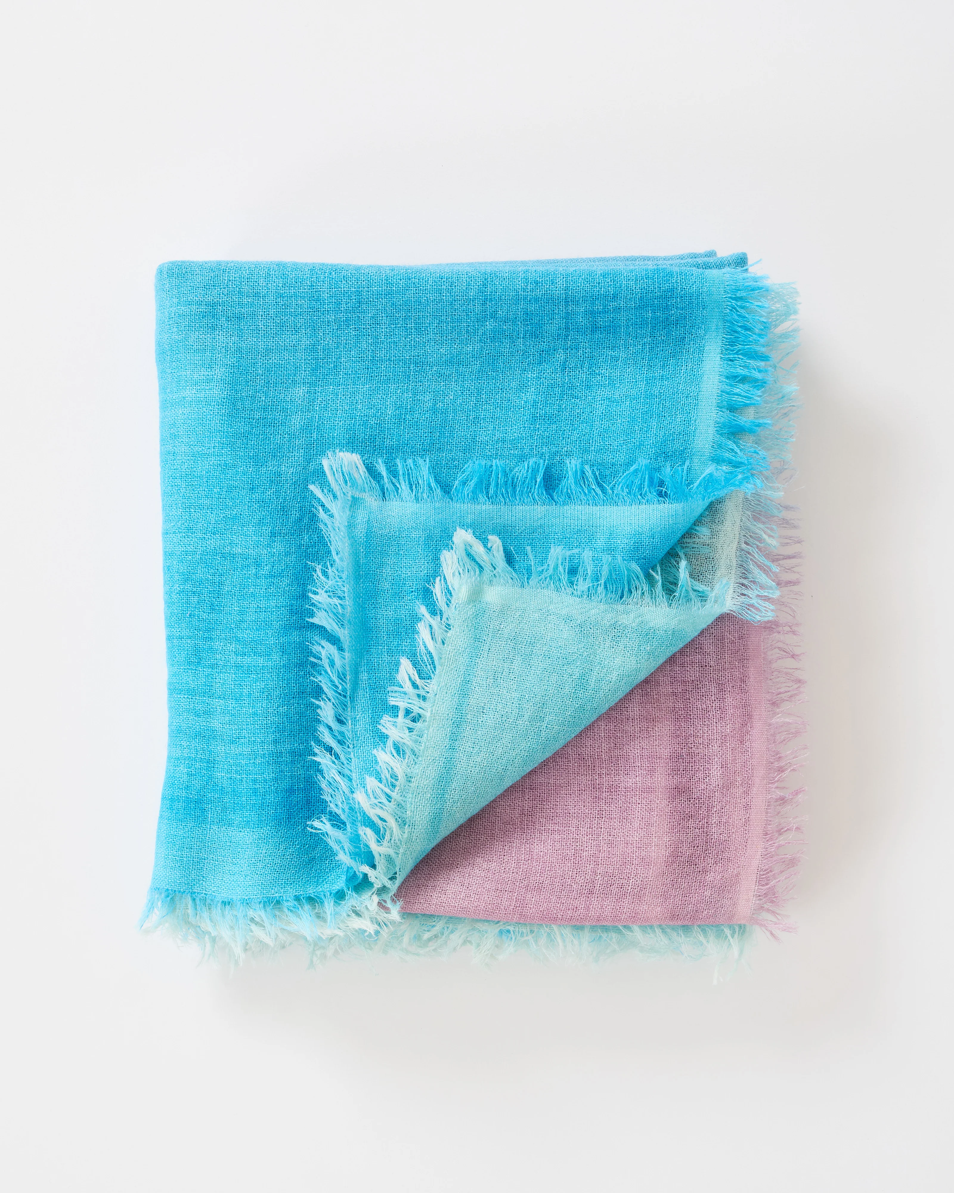 wool/silk gauze shawl w/ stripes - Image 2