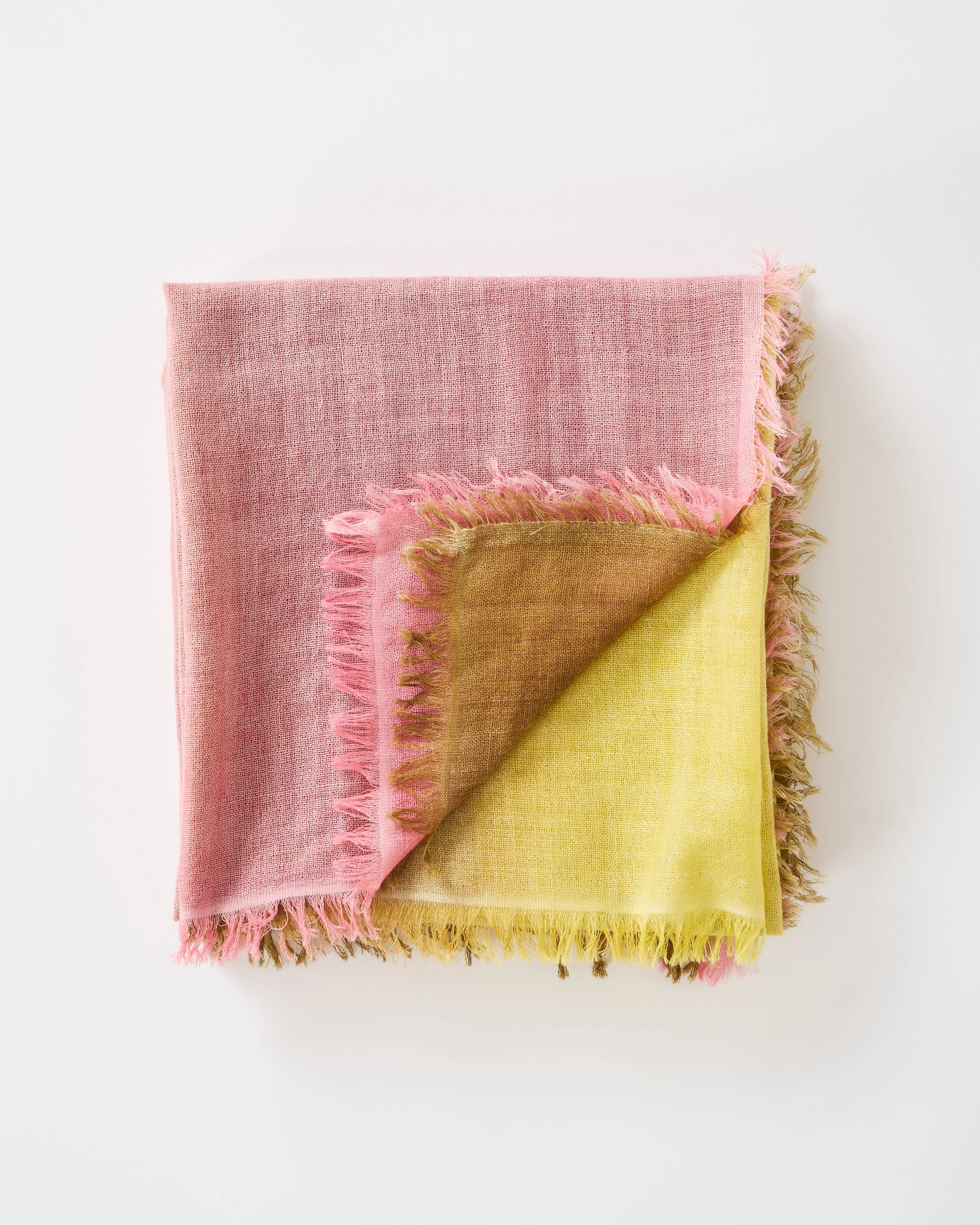 wool/silk gauze shawl w/ stripes - Image 2