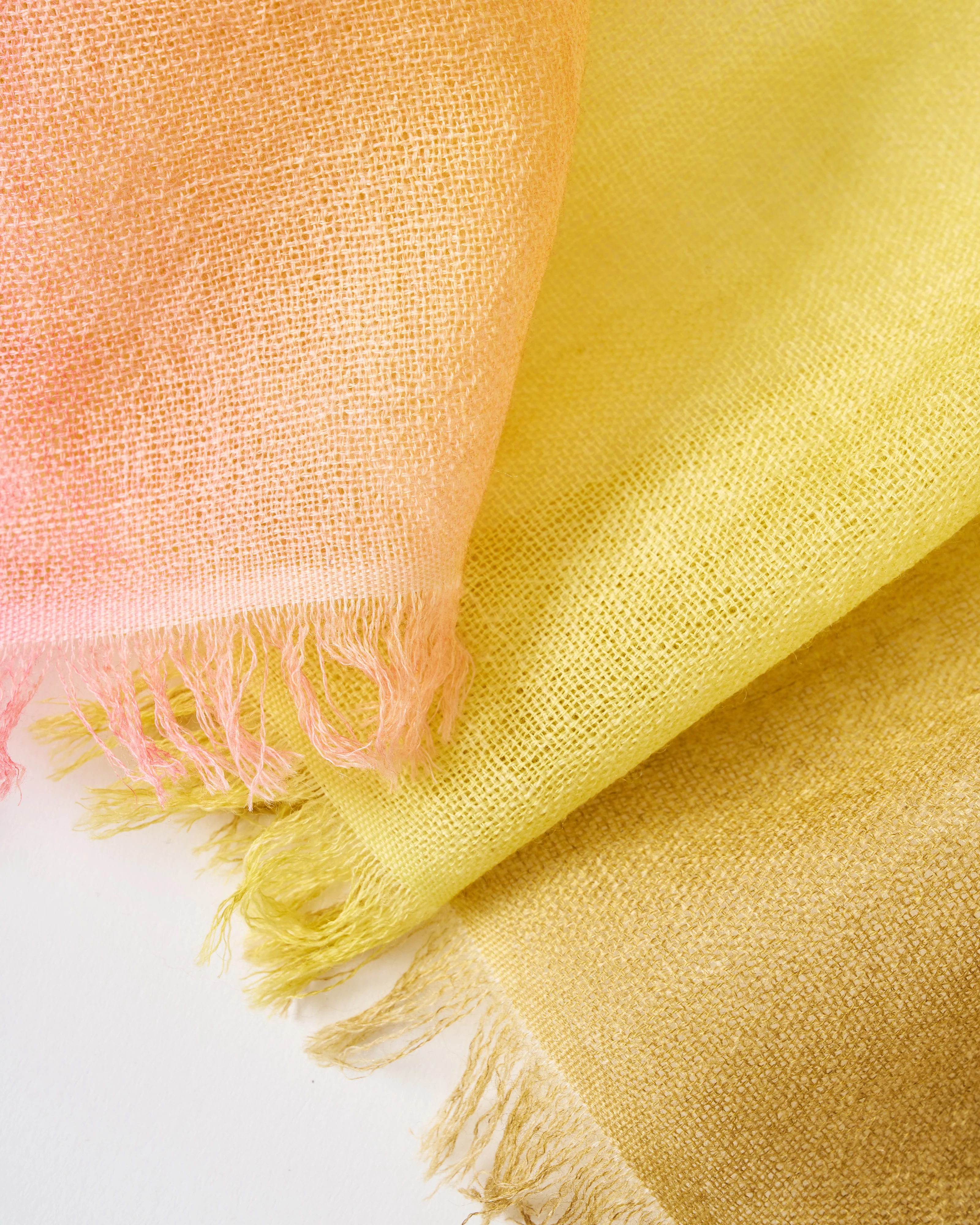 wool/silk gauze shawl w/ stripes - Image 3