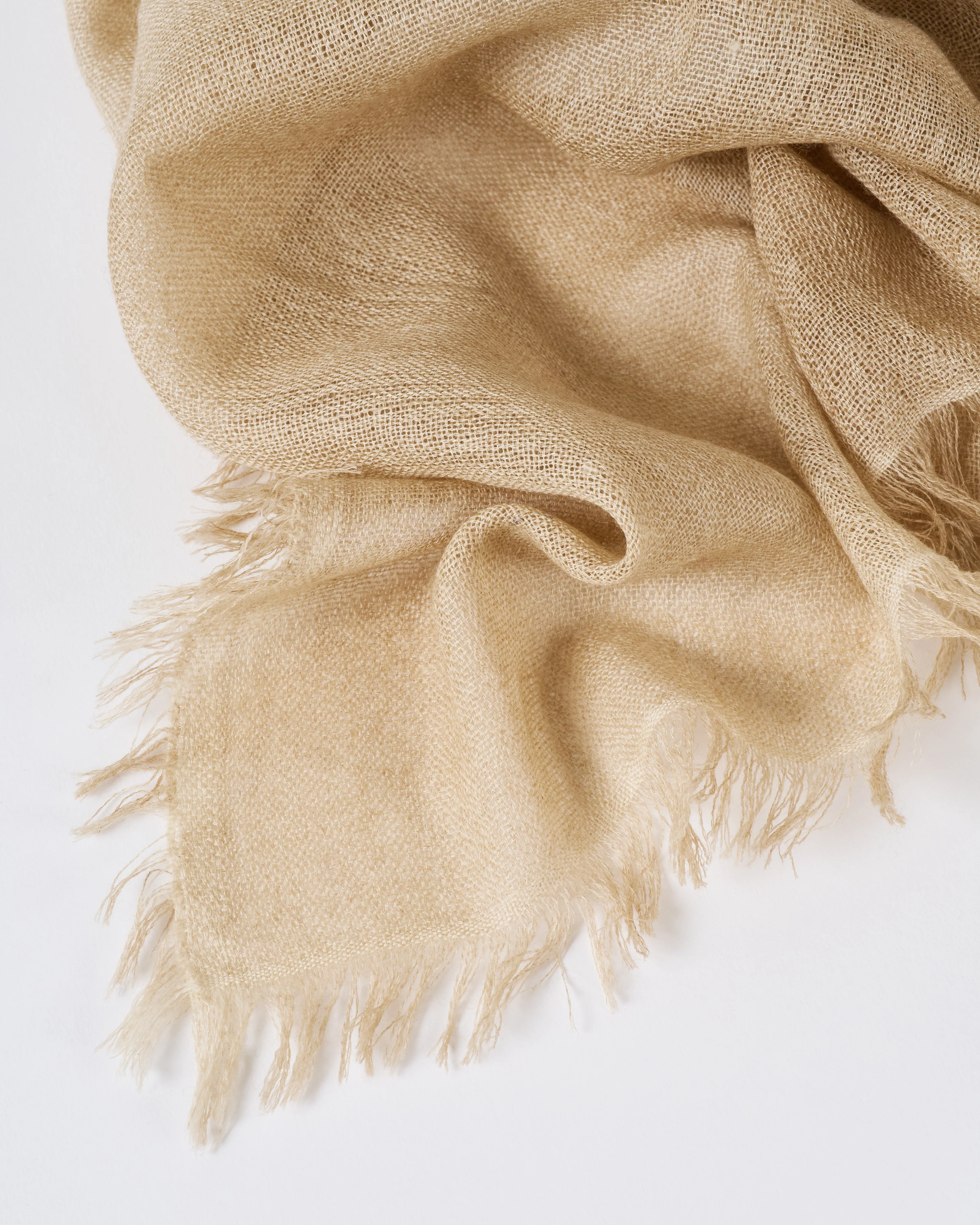 wool/silk gauze square scarf - Image 3