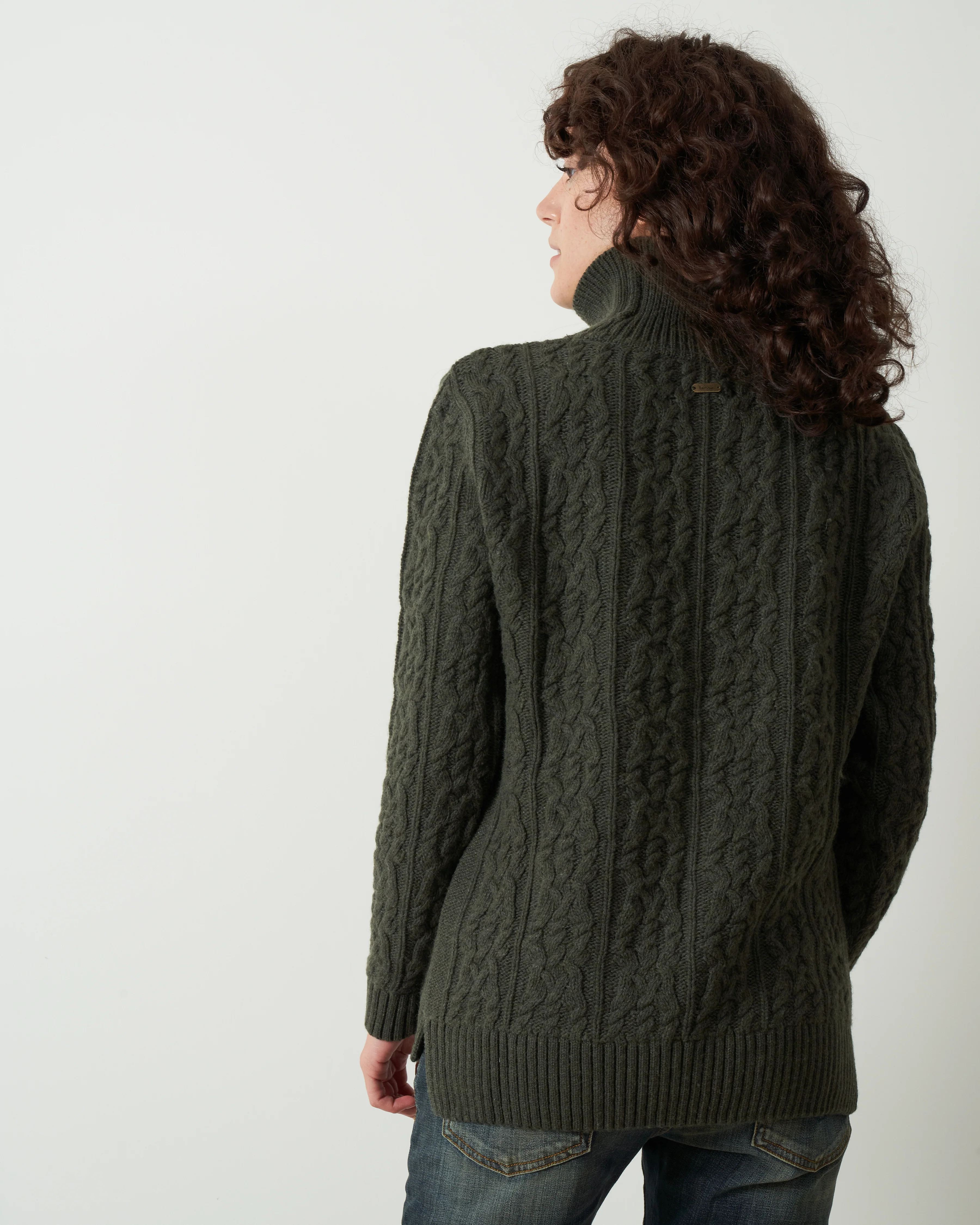 burne knit sweater - olive - Image 4