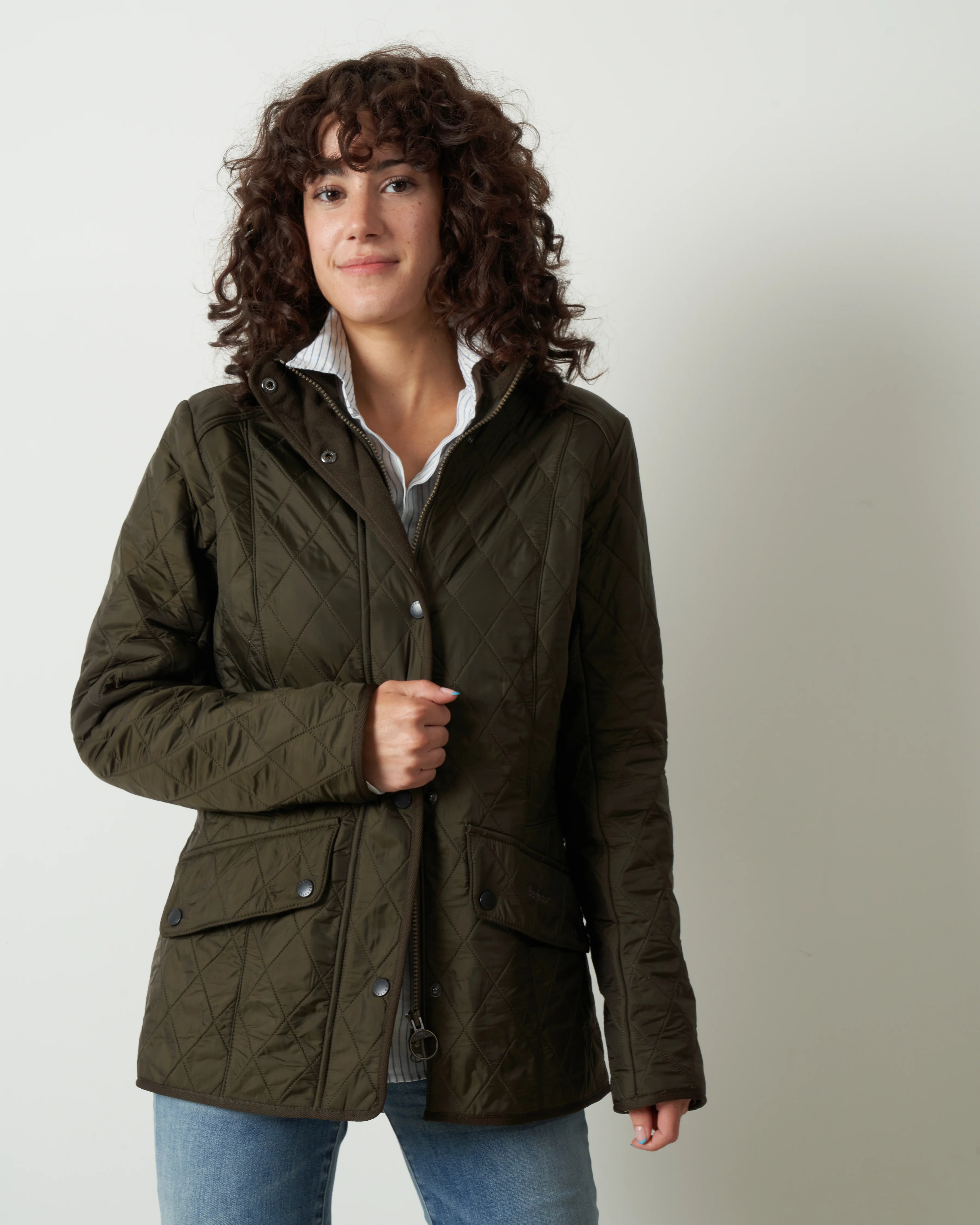 cavalry polarquilt jacket - olive - Image 2
