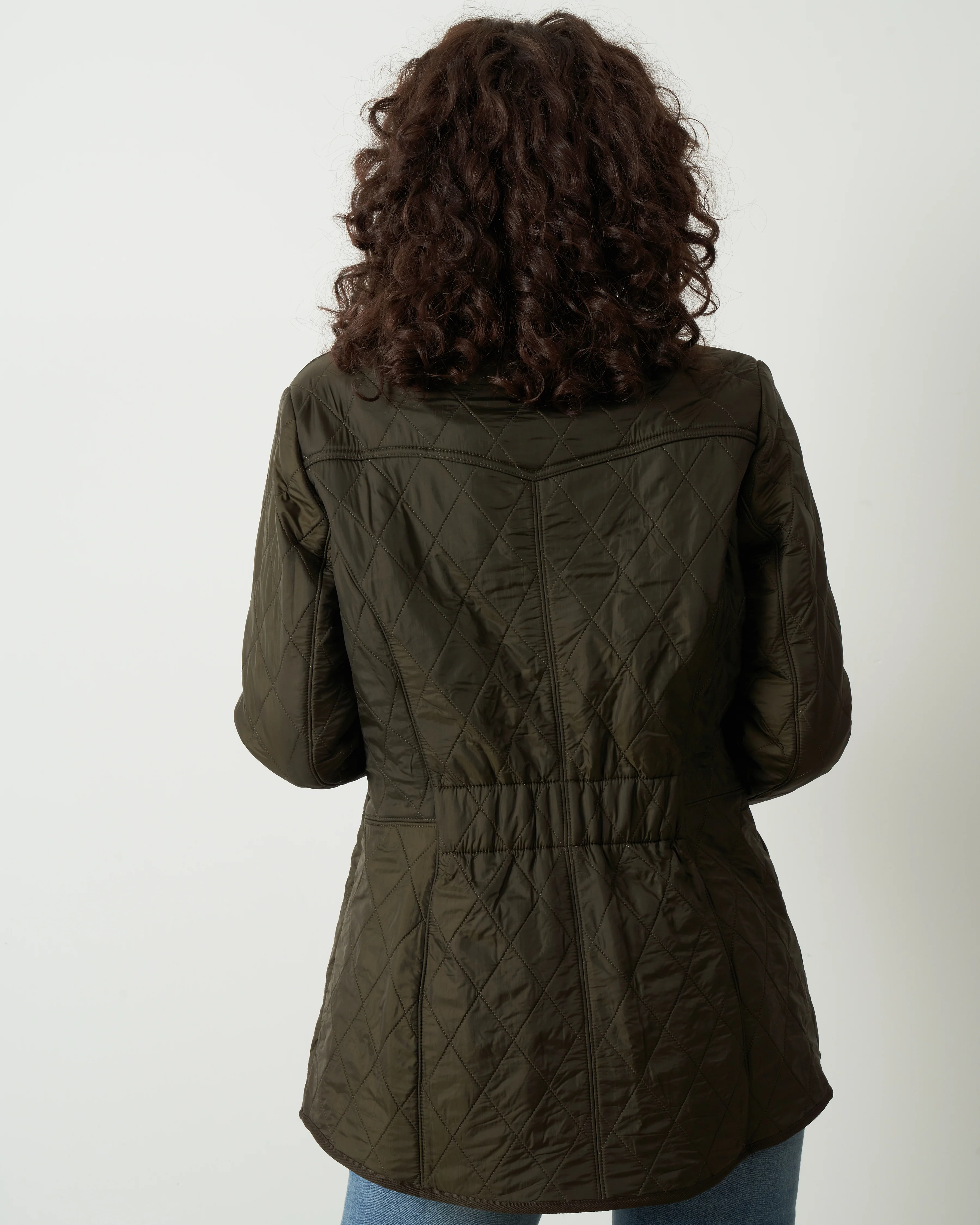 cavalry polarquilt jacket - olive - Image 4