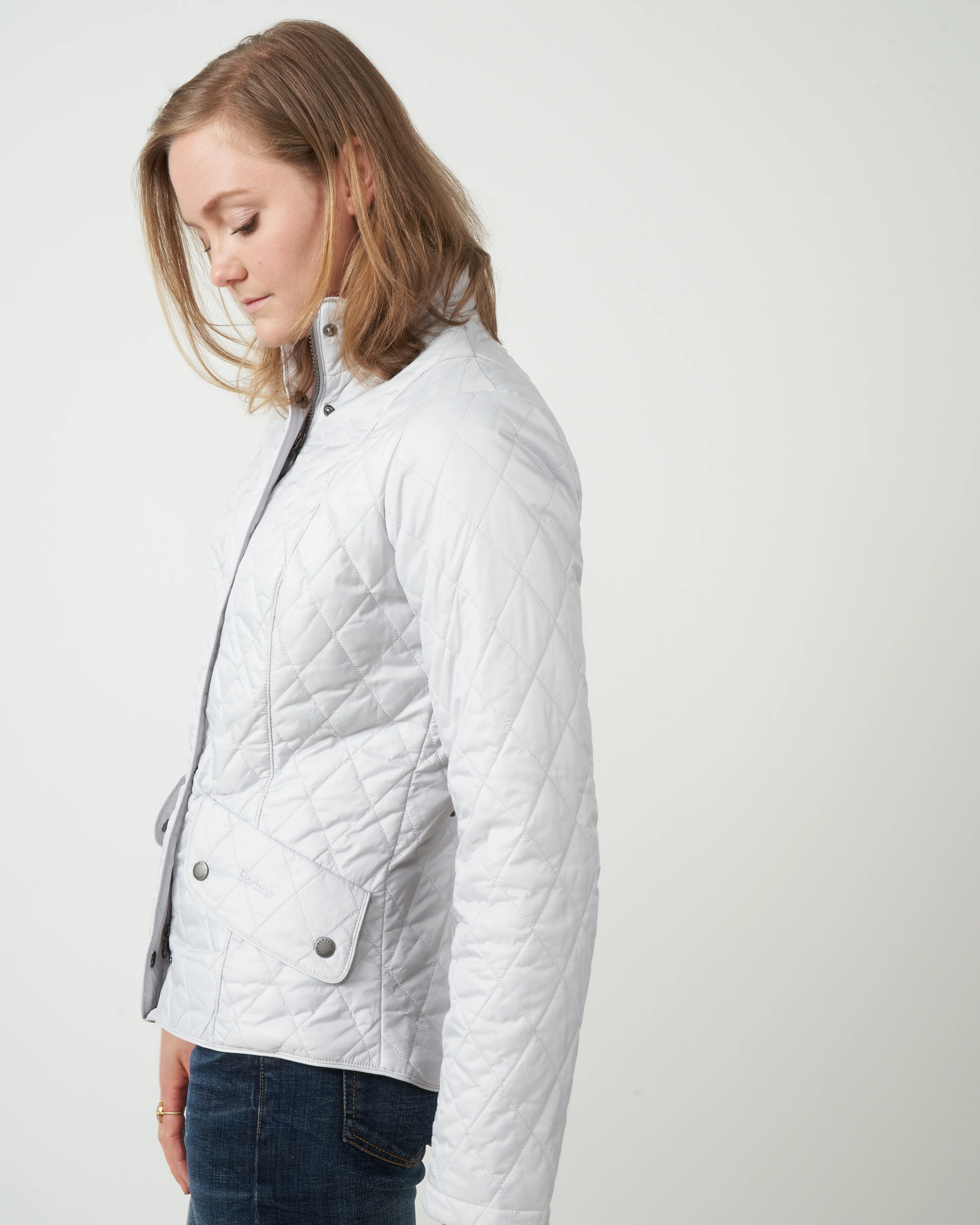 flyweight cavalry quilted jacket - ice white - Image 2