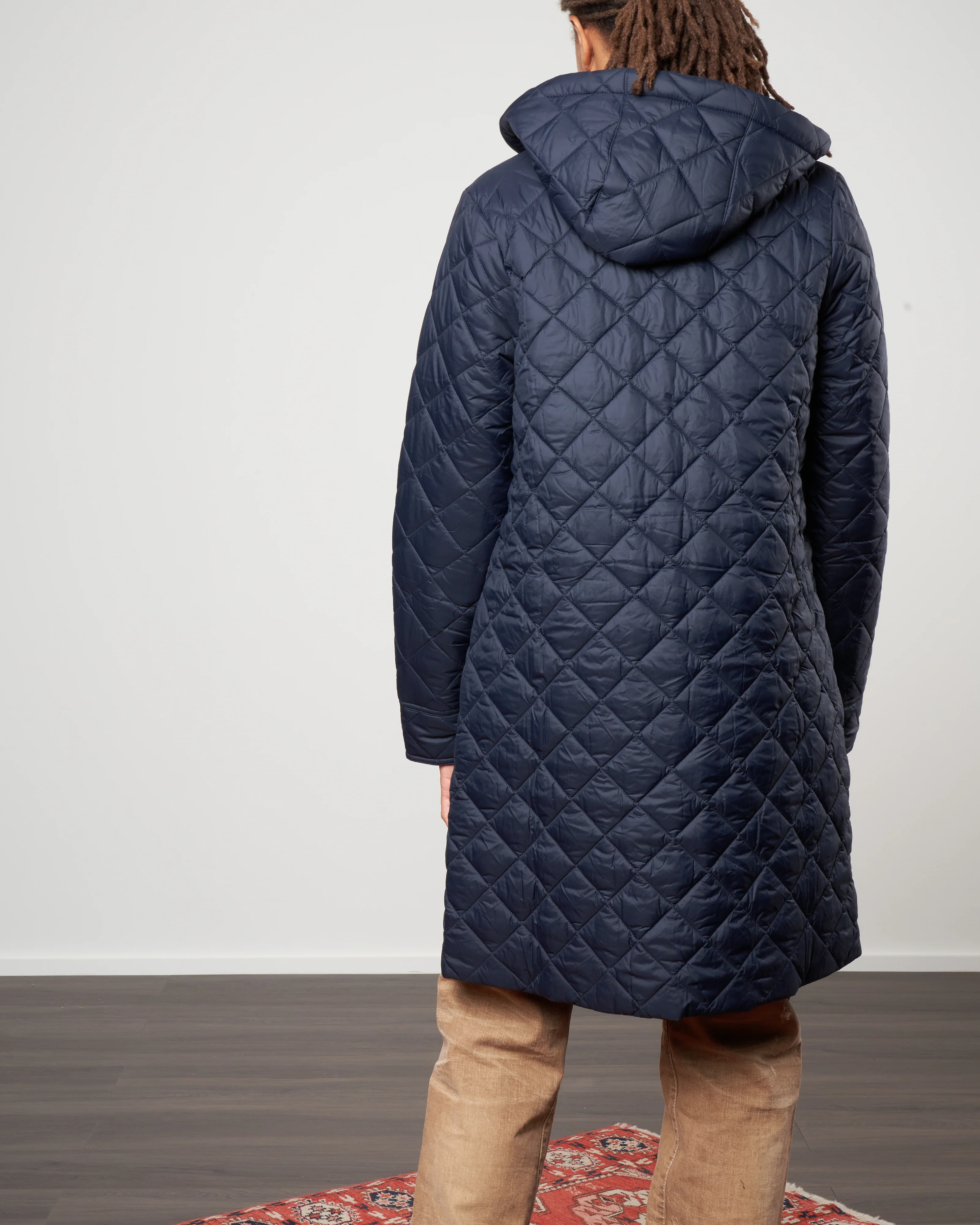 lovell quilted jacket - navy - Image 4