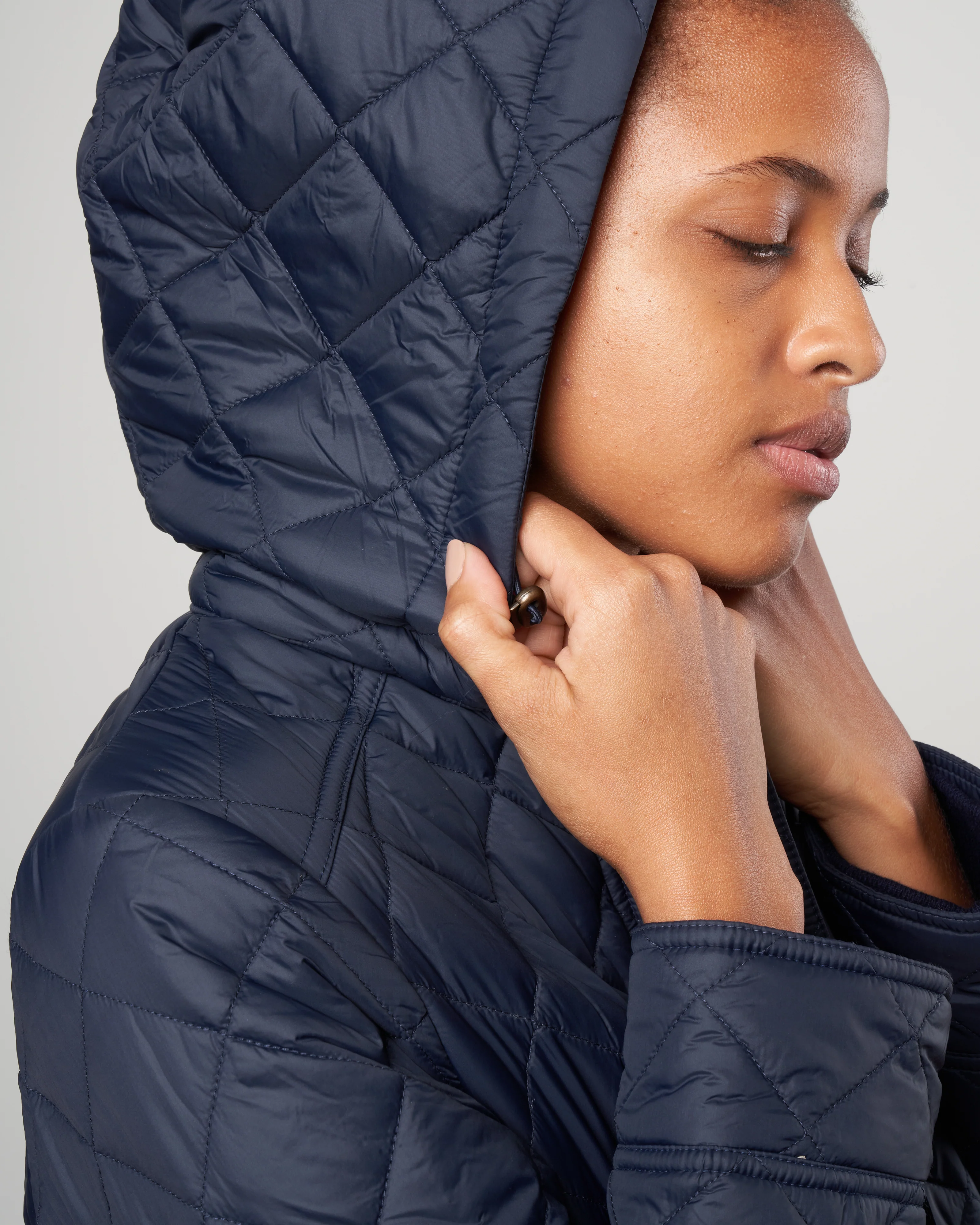 lovell quilted jacket - navy - Image 5