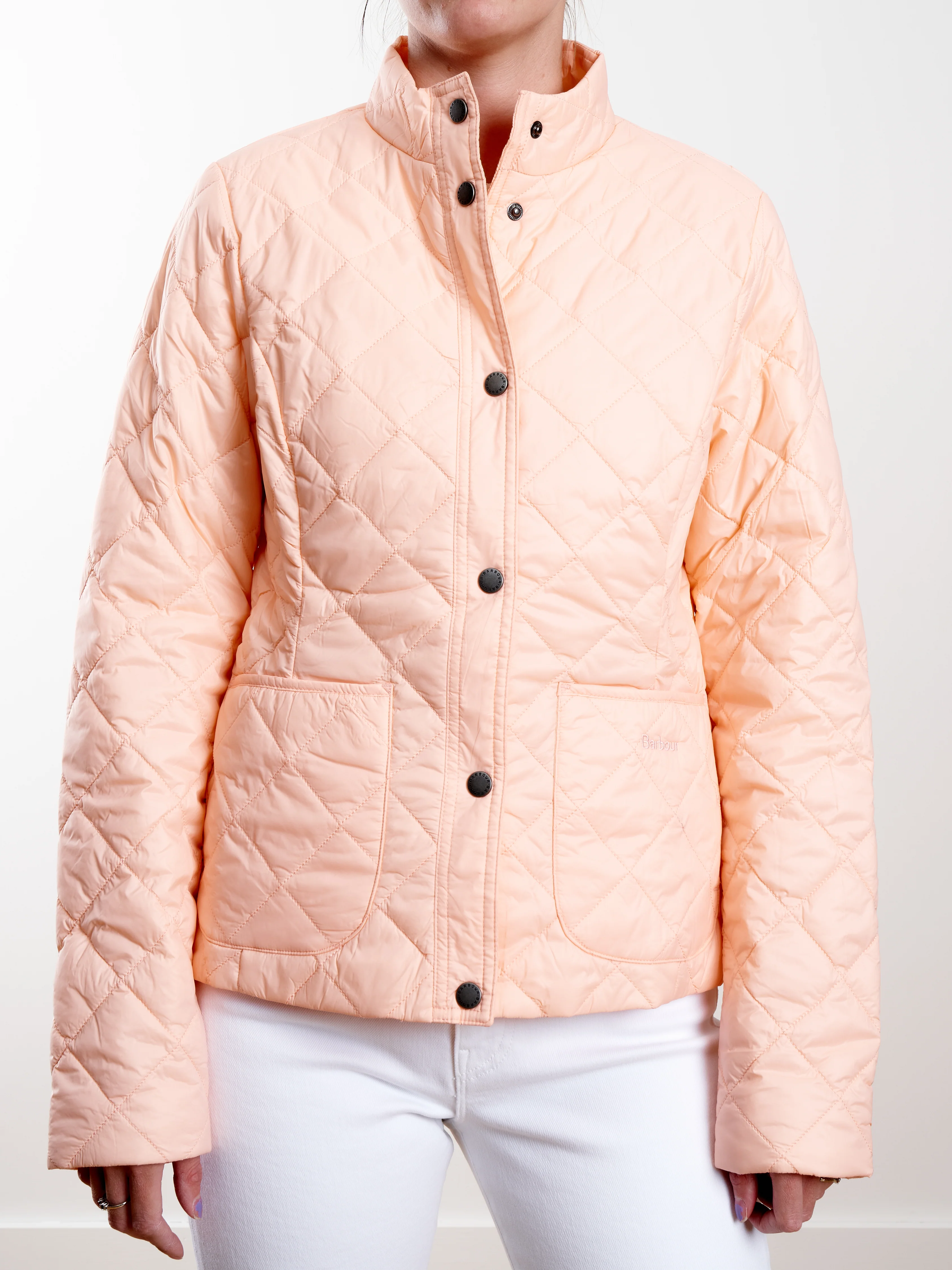 rebecca quilted jacket - pale coral - Image 2