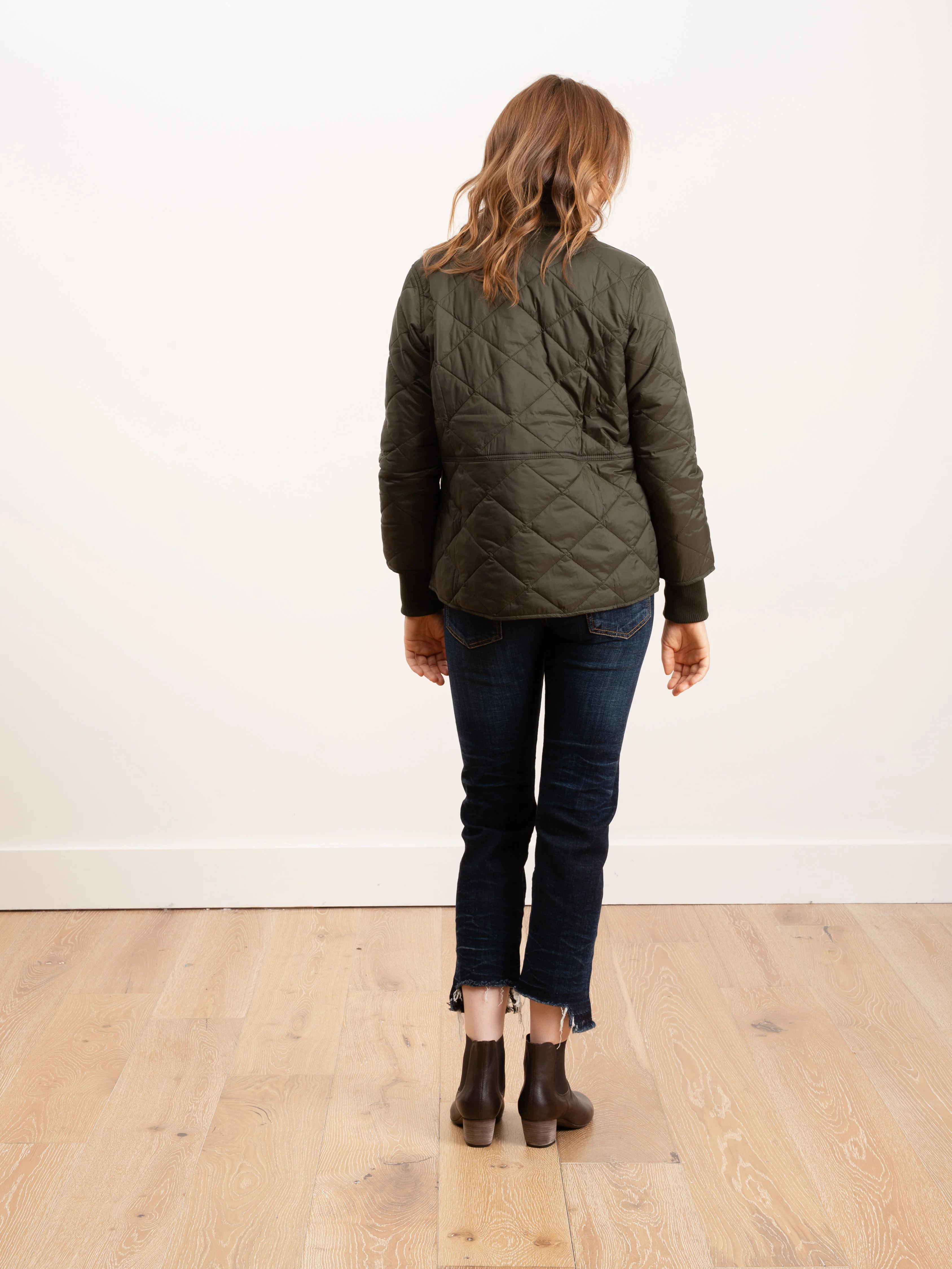 silchester quilted coat - sage - Image 4