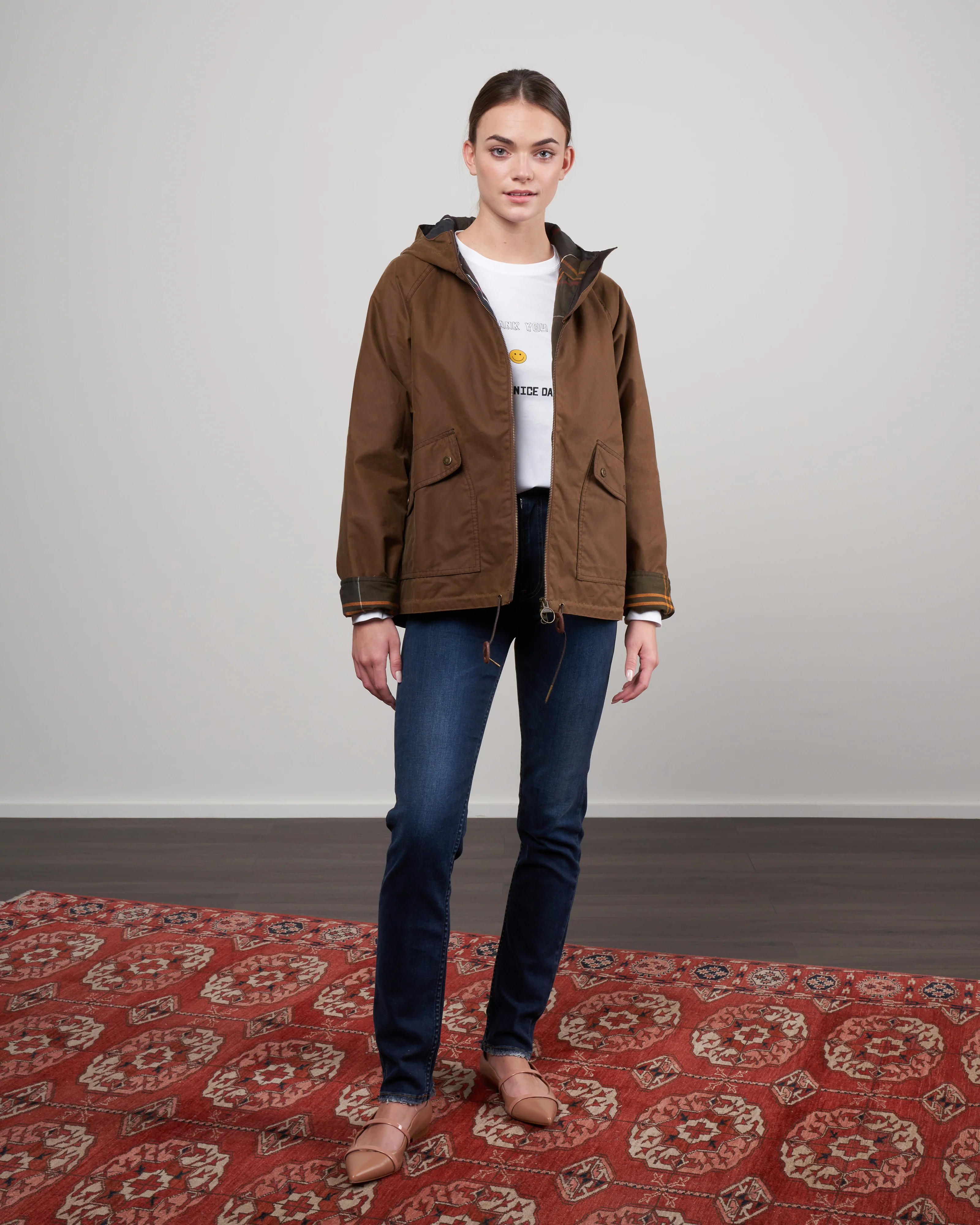 windemere wax jacket - tan/classic - Image 2
