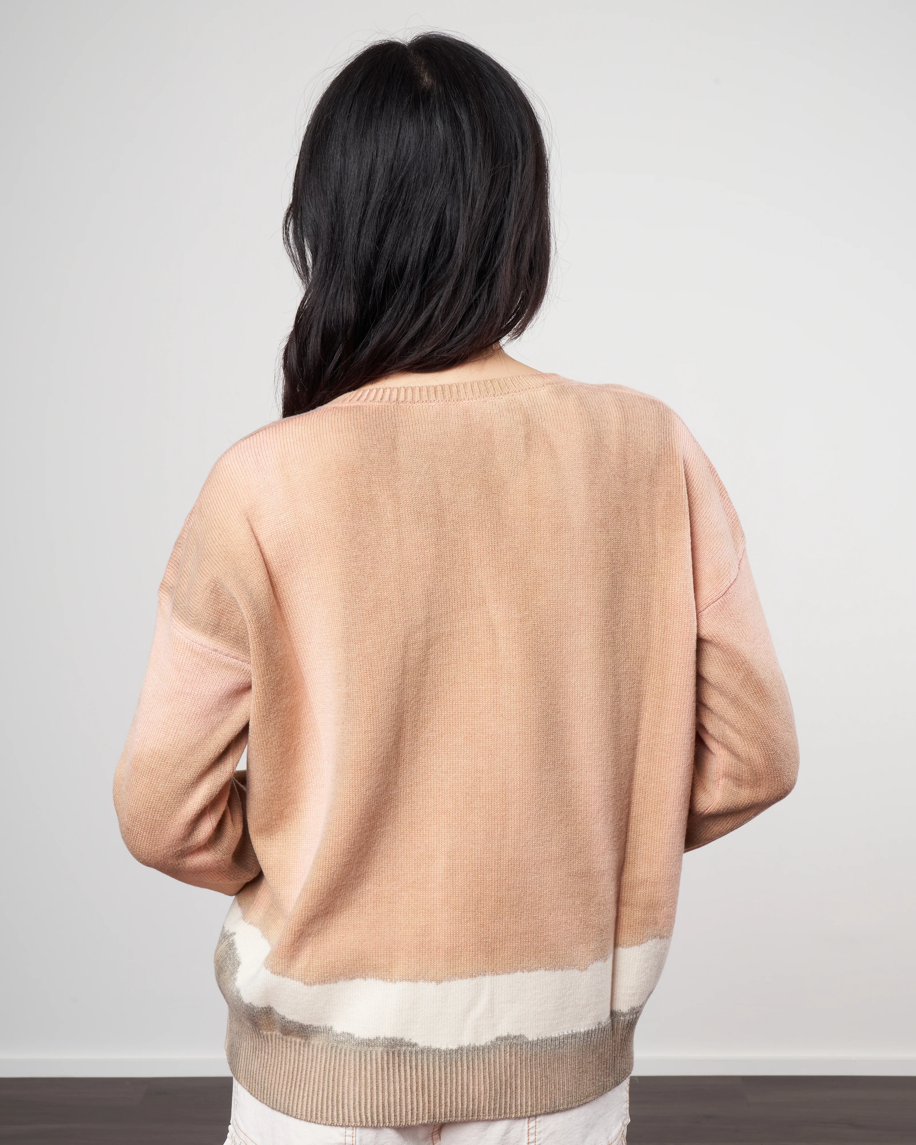 vneck pullover - camel hedge - Image 4