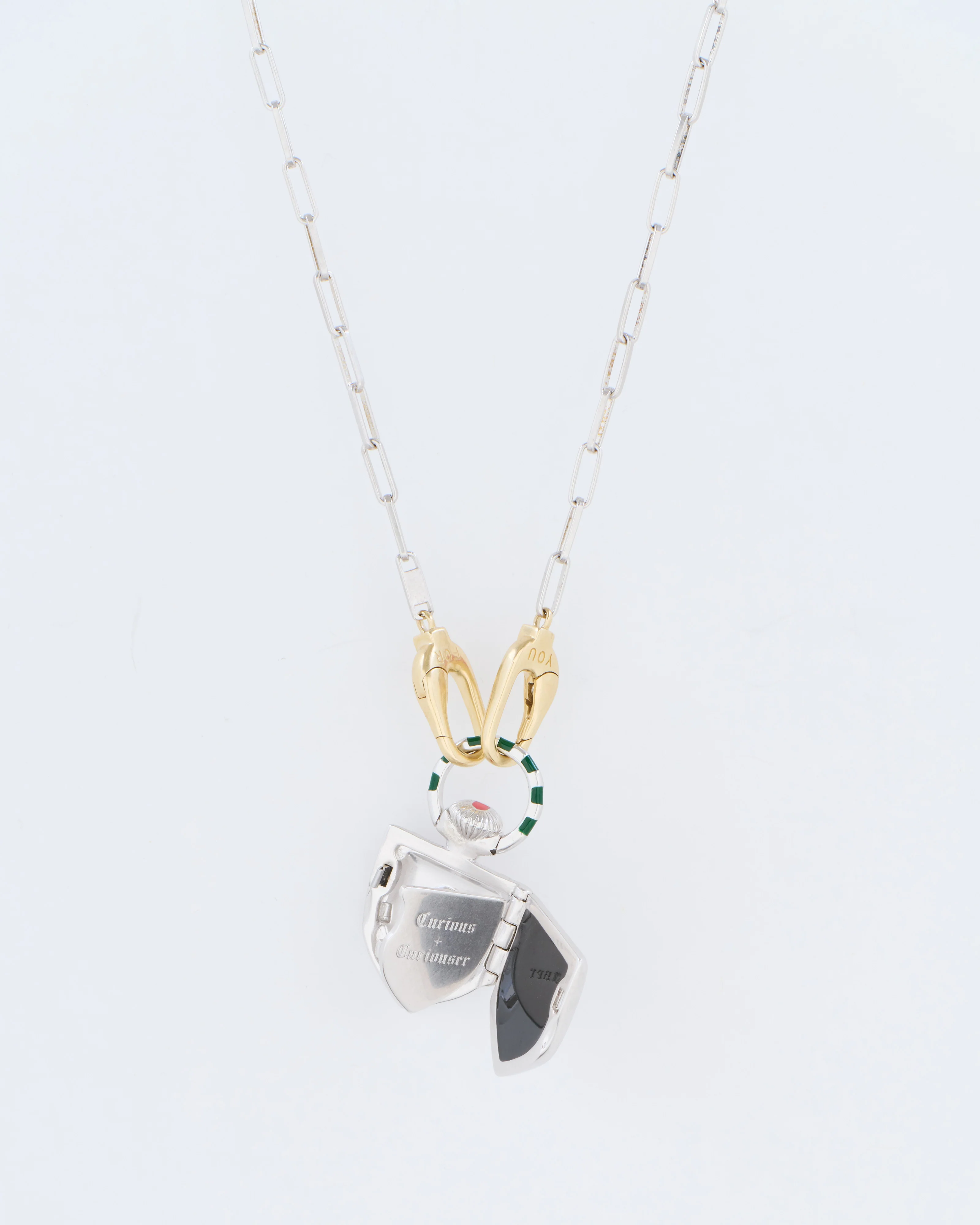 the curiouser vault (ss) w/ sterling/14k paperclip chain - Image 2