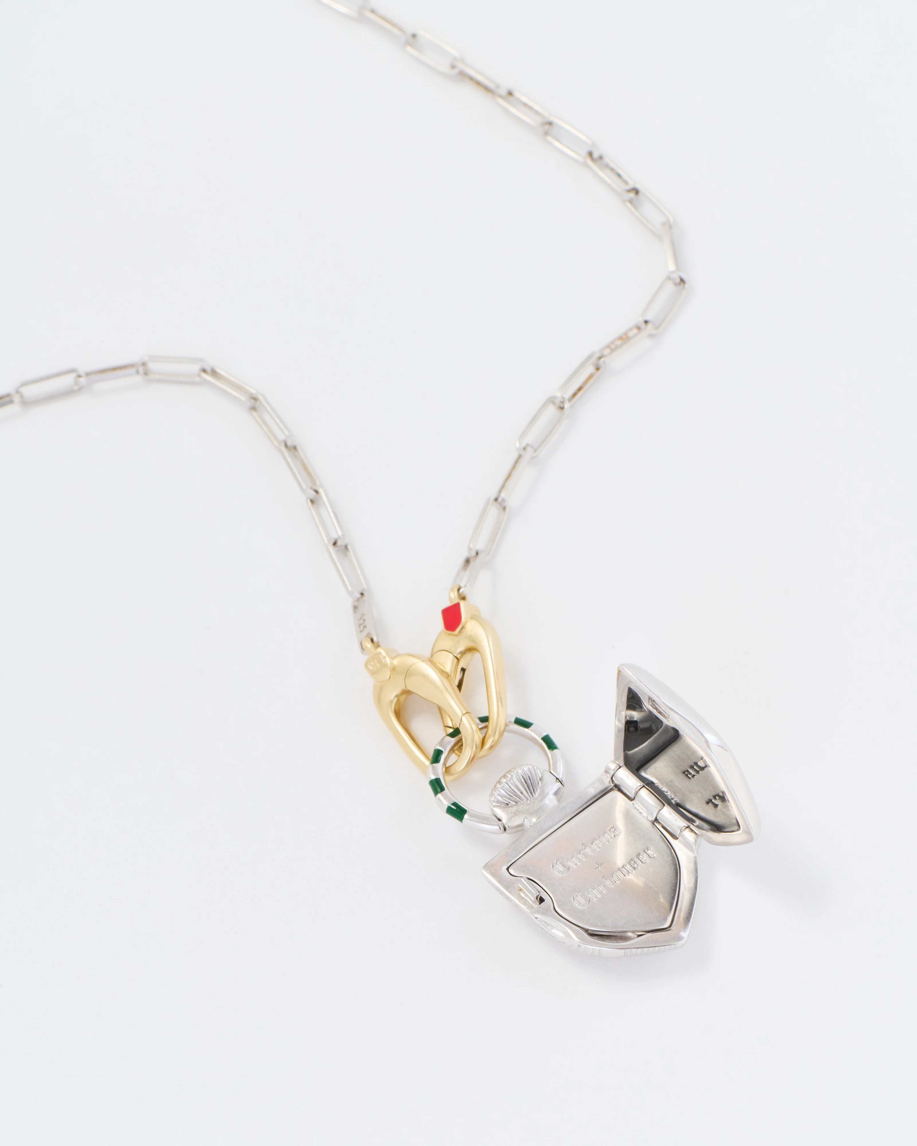 the curiouser vault (ss) w/ sterling/14k paperclip chain - Image 4