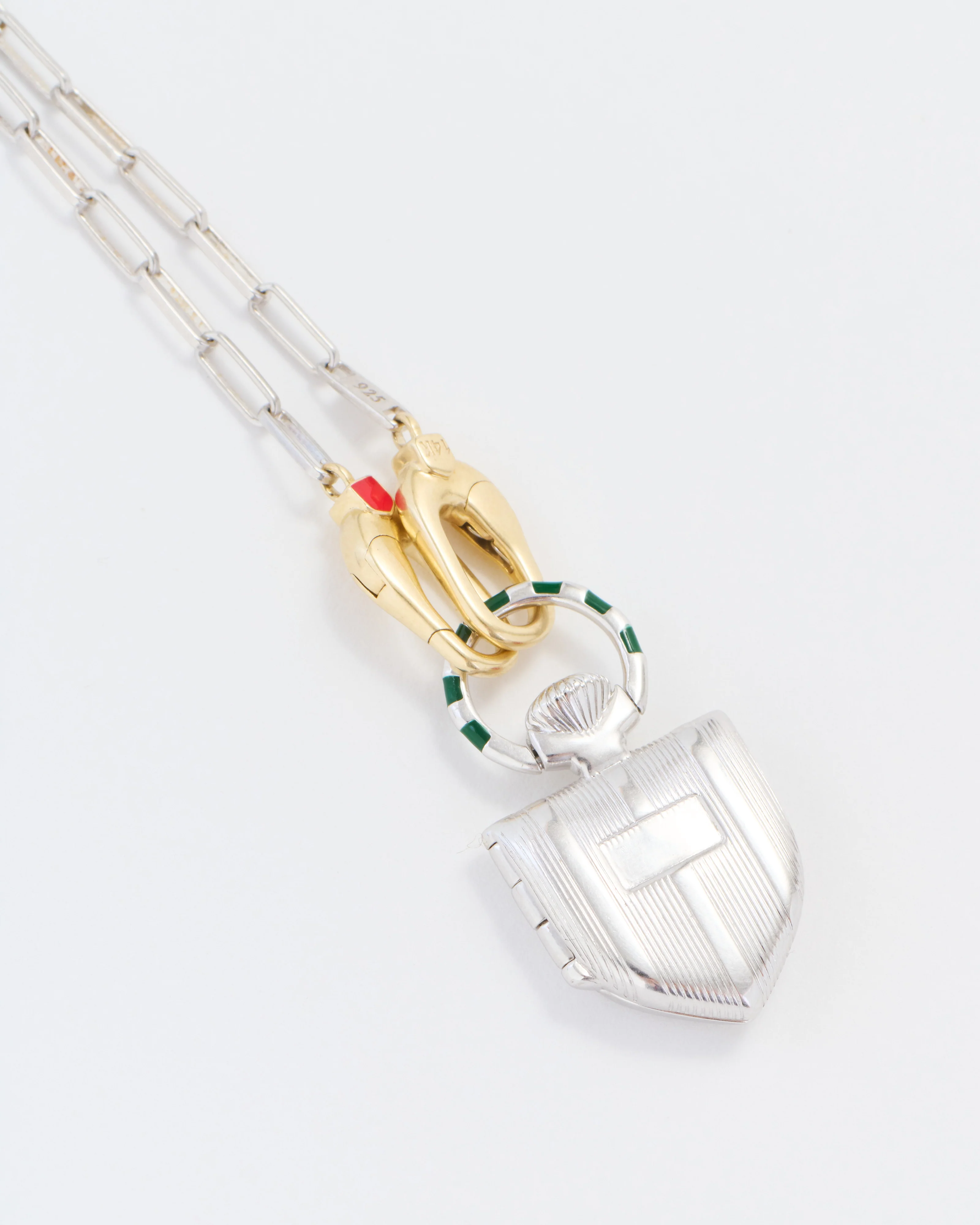 the curiouser vault (ss) w/ sterling/14k paperclip chain - Image 5
