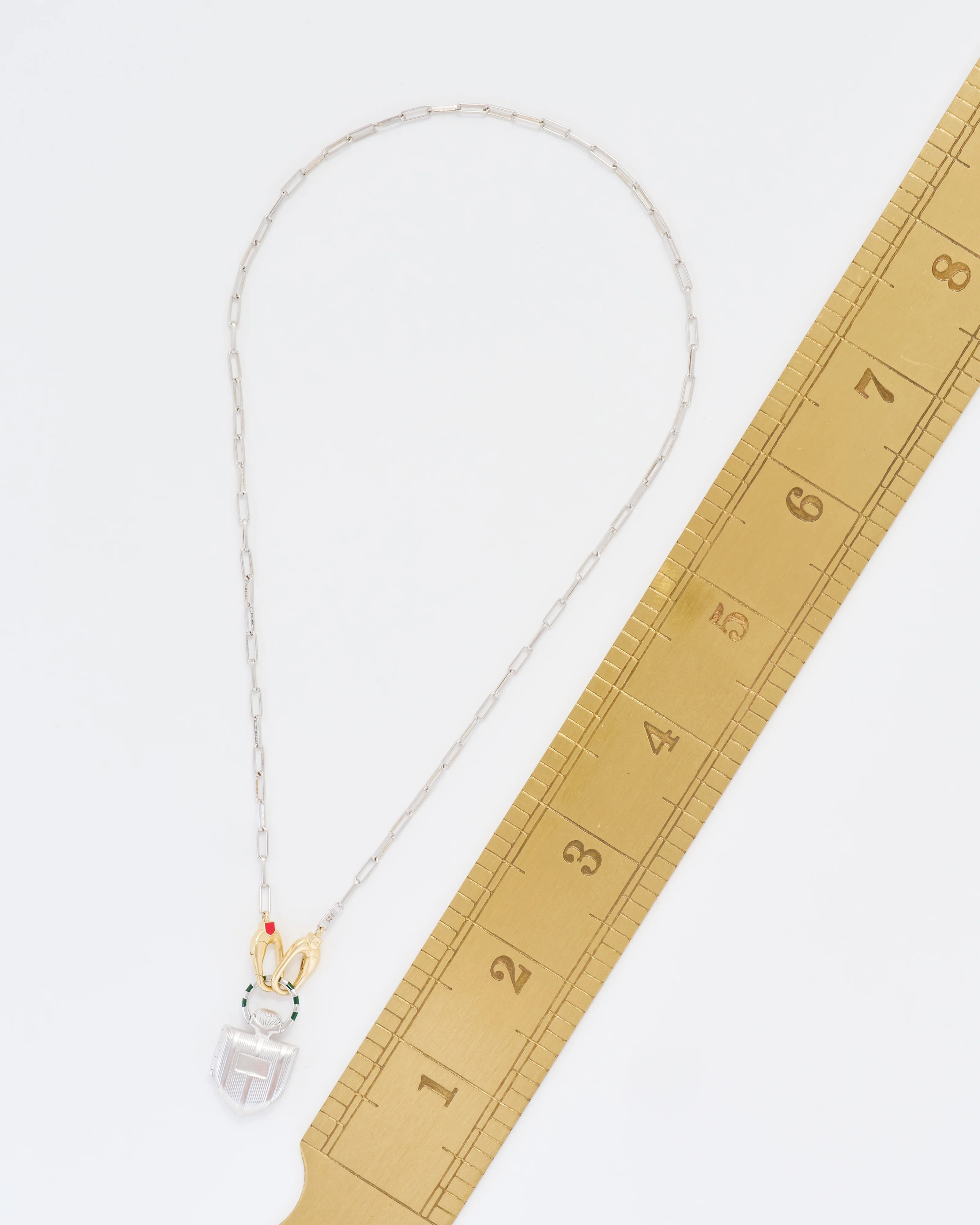 the curiouser vault (ss) w/ sterling/14k paperclip chain - Image 8