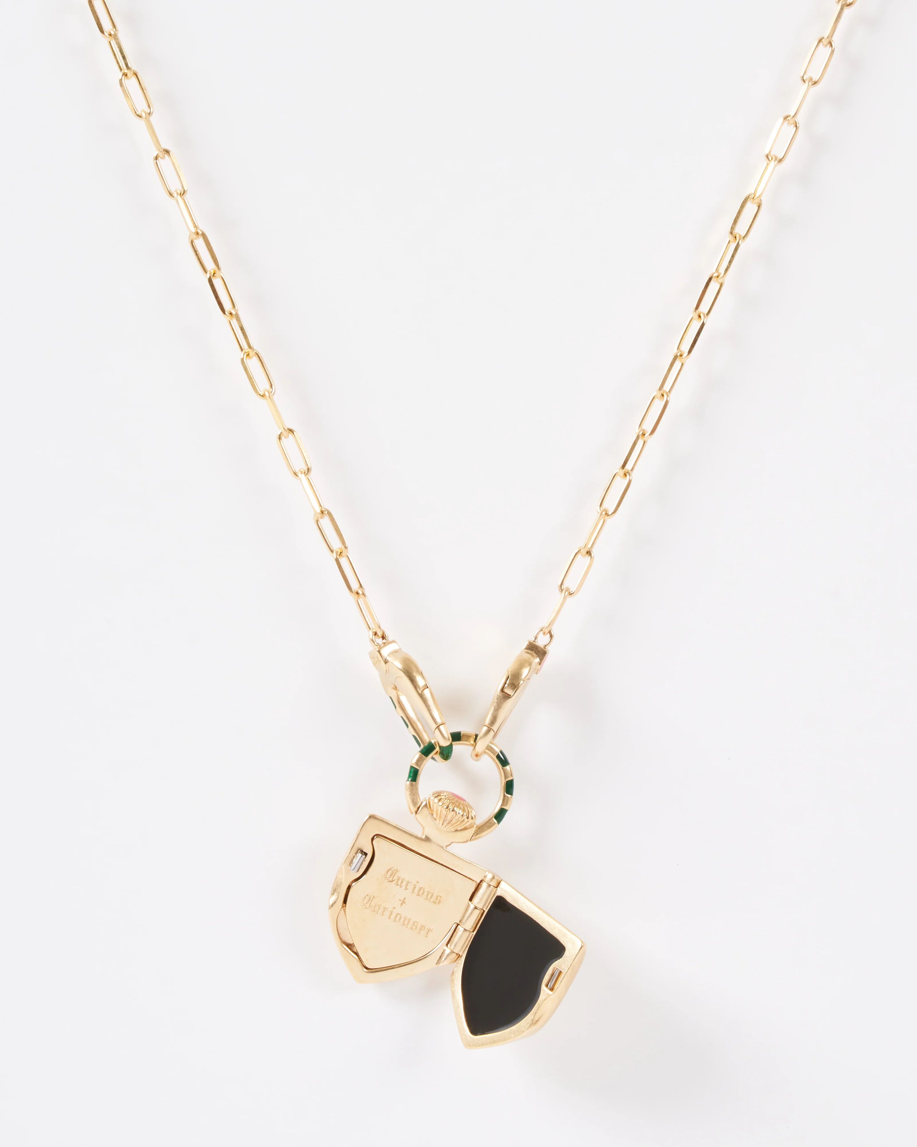 the curiouser vault w/ 14k paperclip chain stripe - Image 3
