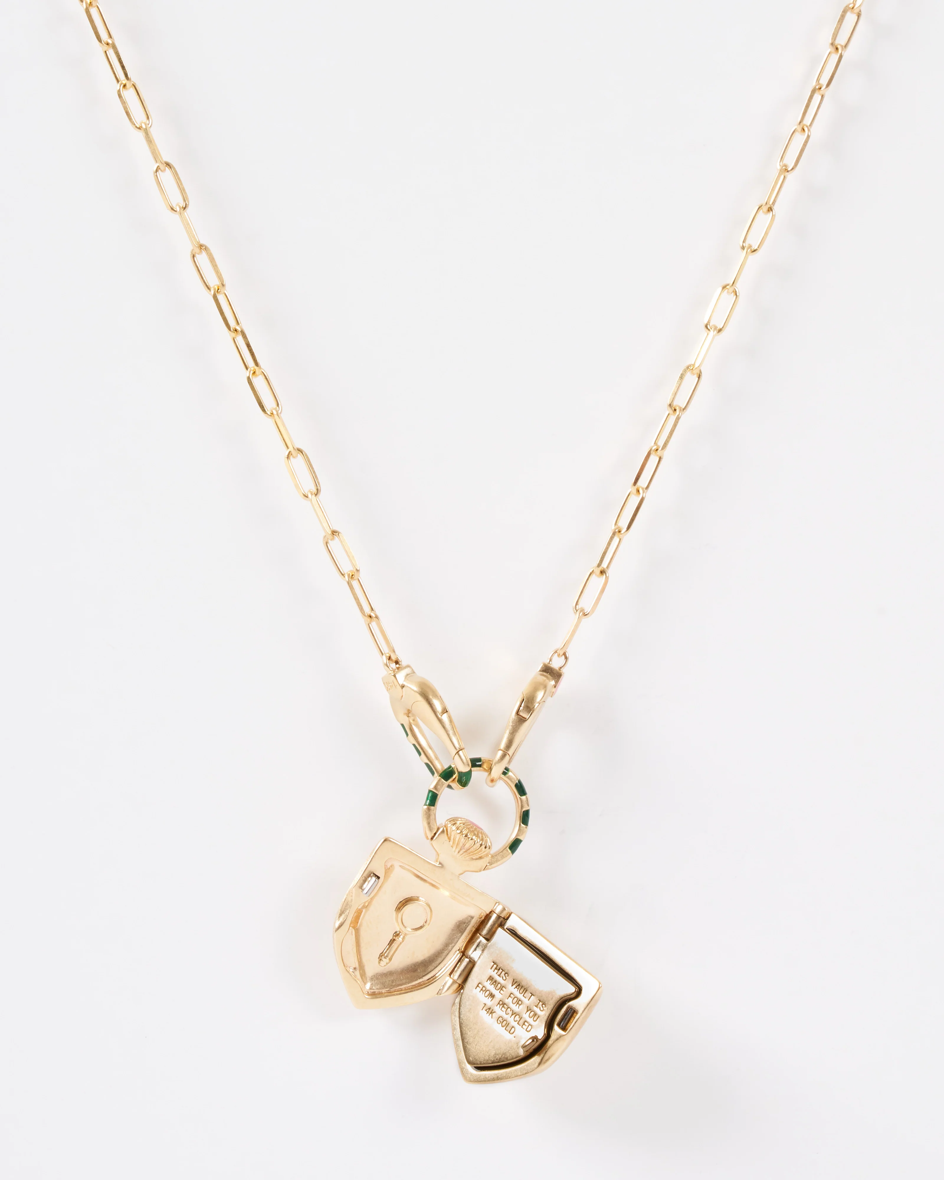 the curiouser vault w/ 14k paperclip chain stripe - Image 4