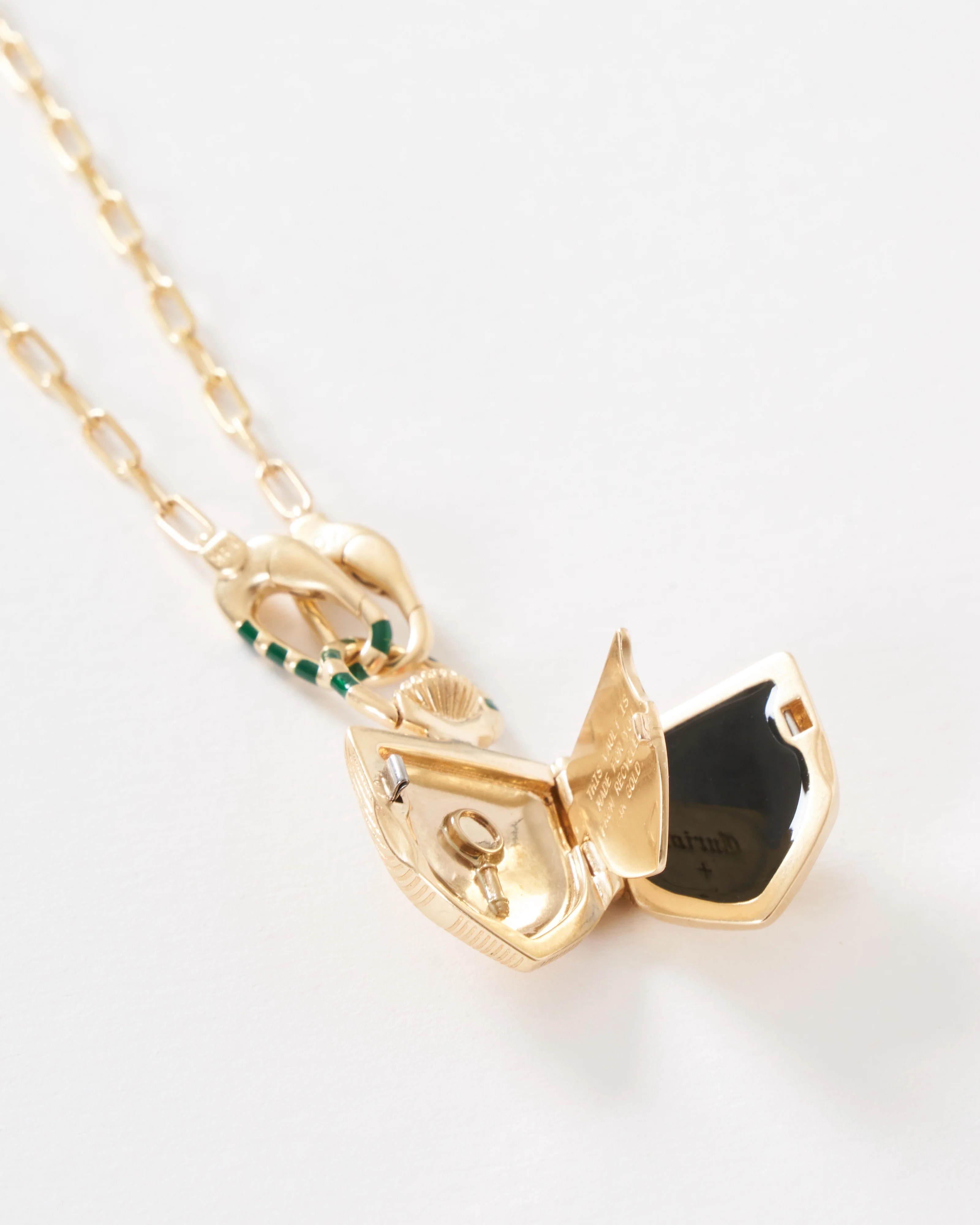 the curiouser vault w/ 14k paperclip chain stripe - Image 5