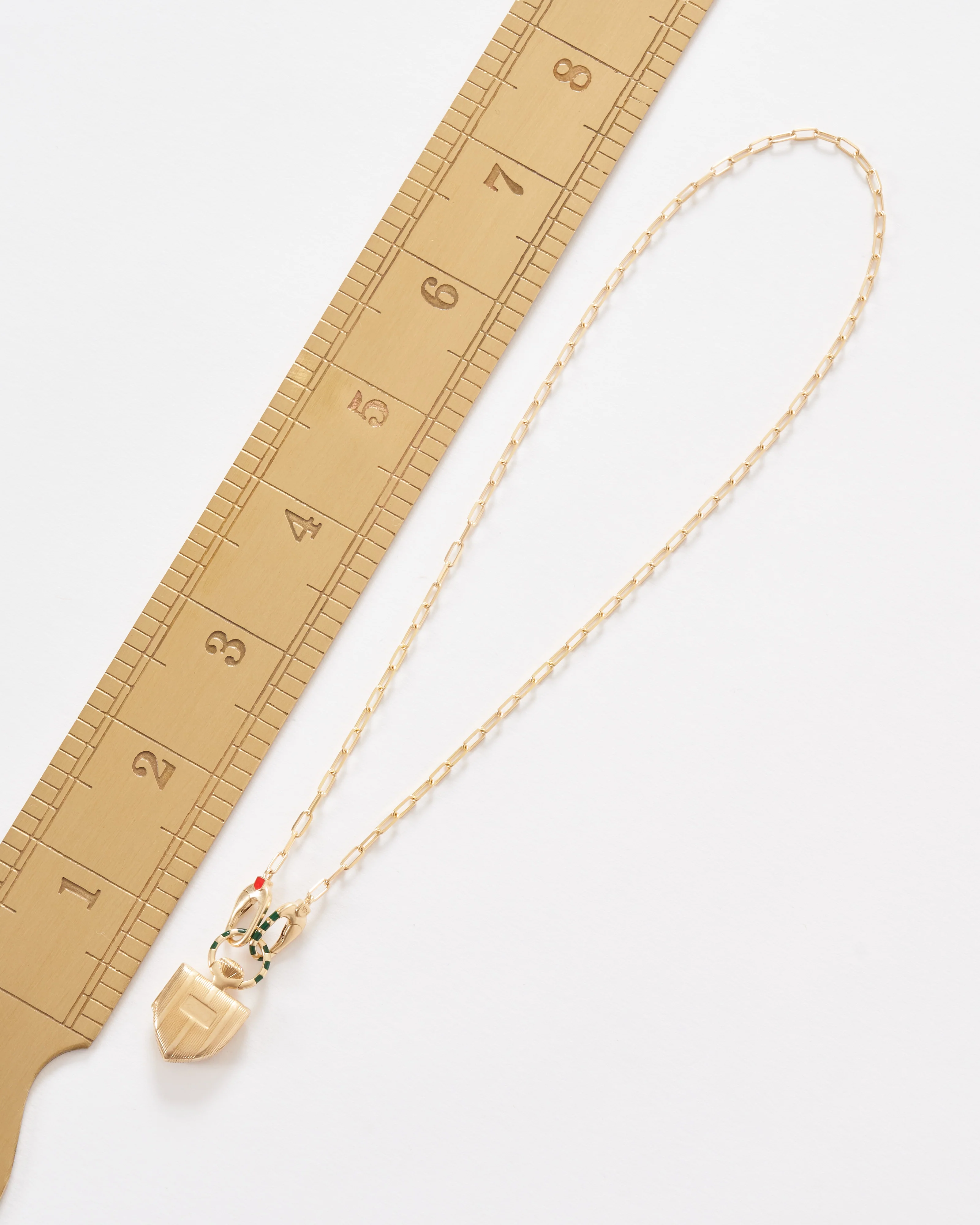 the curiouser vault w/ 14k paperclip chain stripe - Image 8