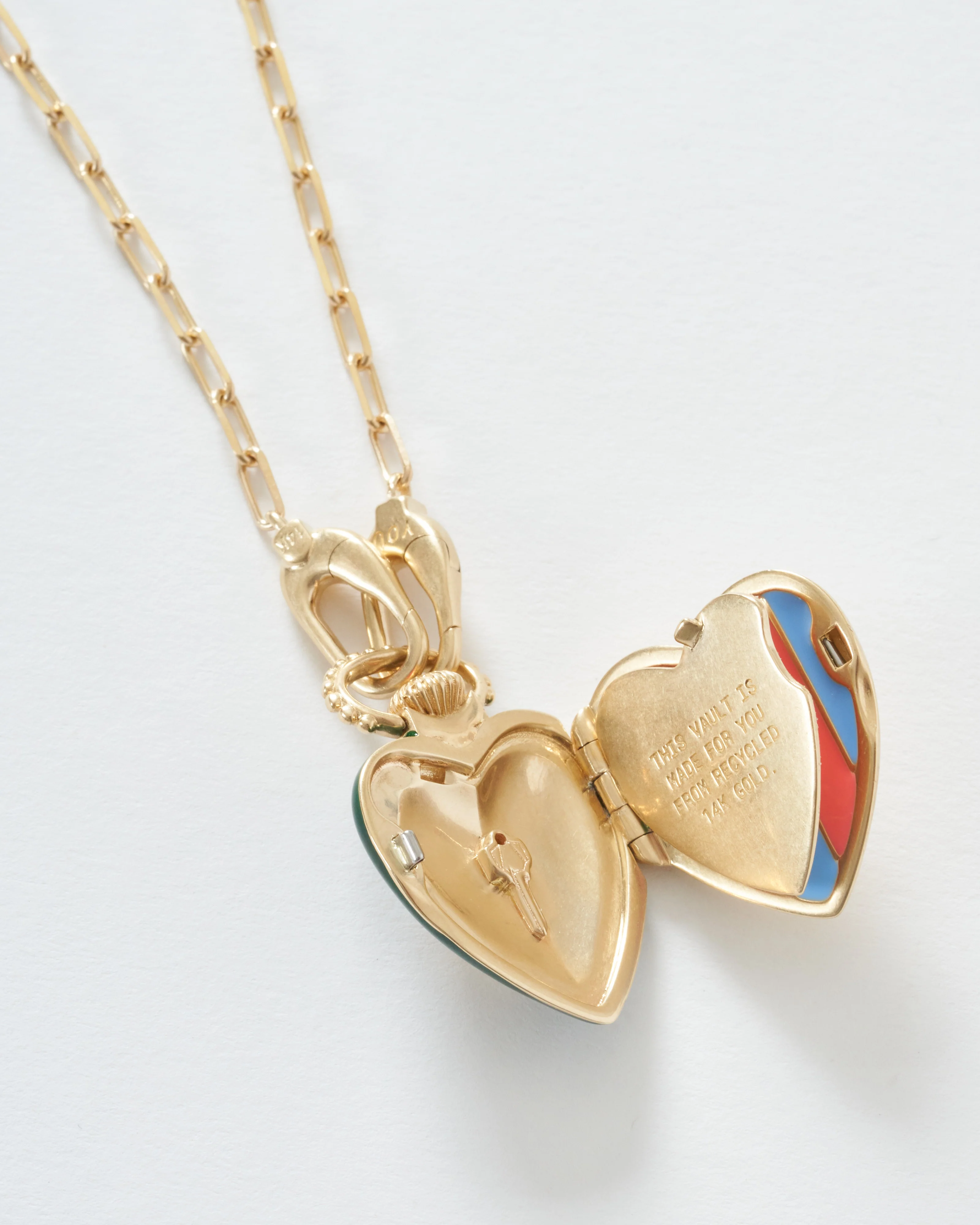 the you vault w/ 14k paperclip chain - Image 4