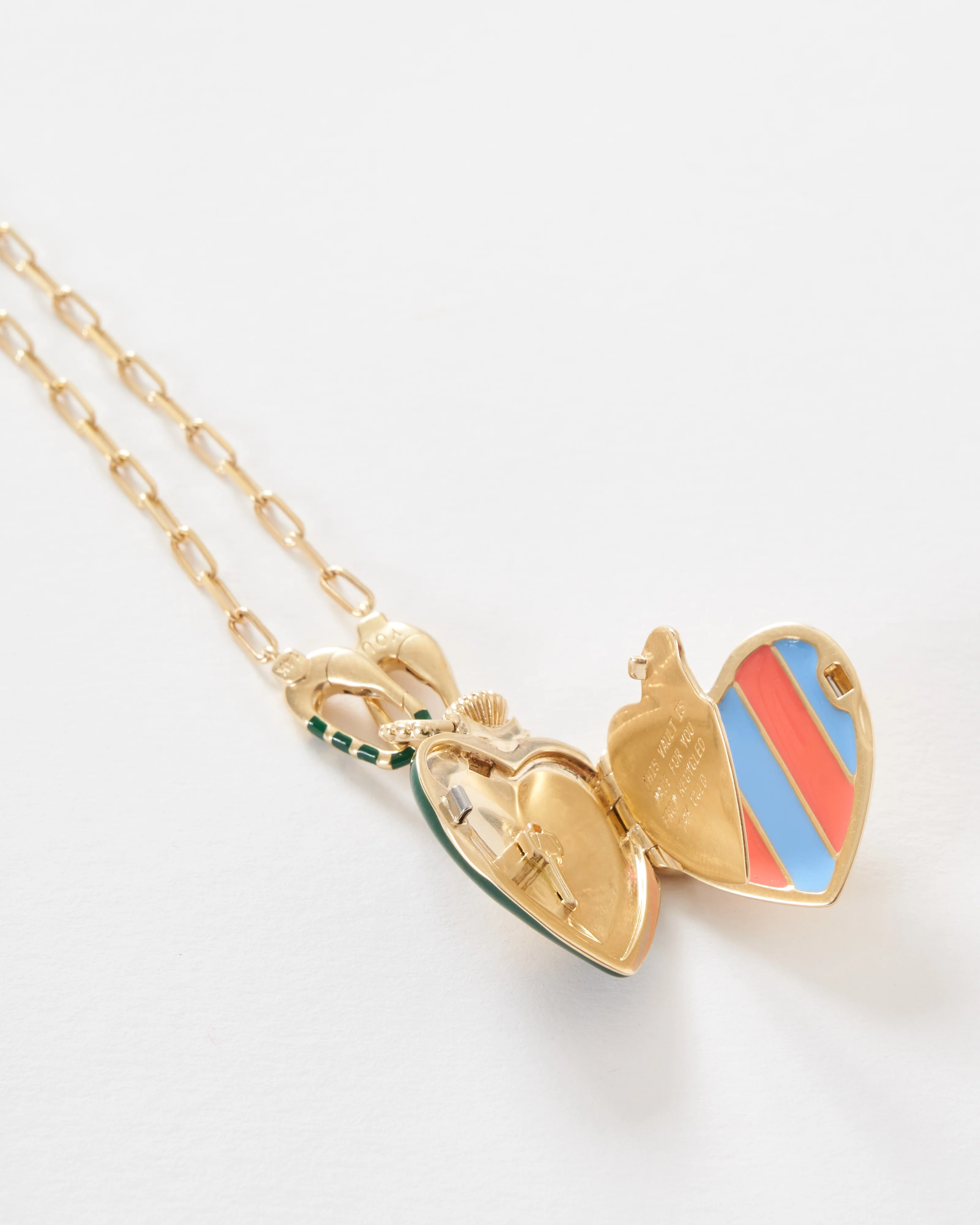 the you vault w/ 14k paperclip chain stripe - Image 6