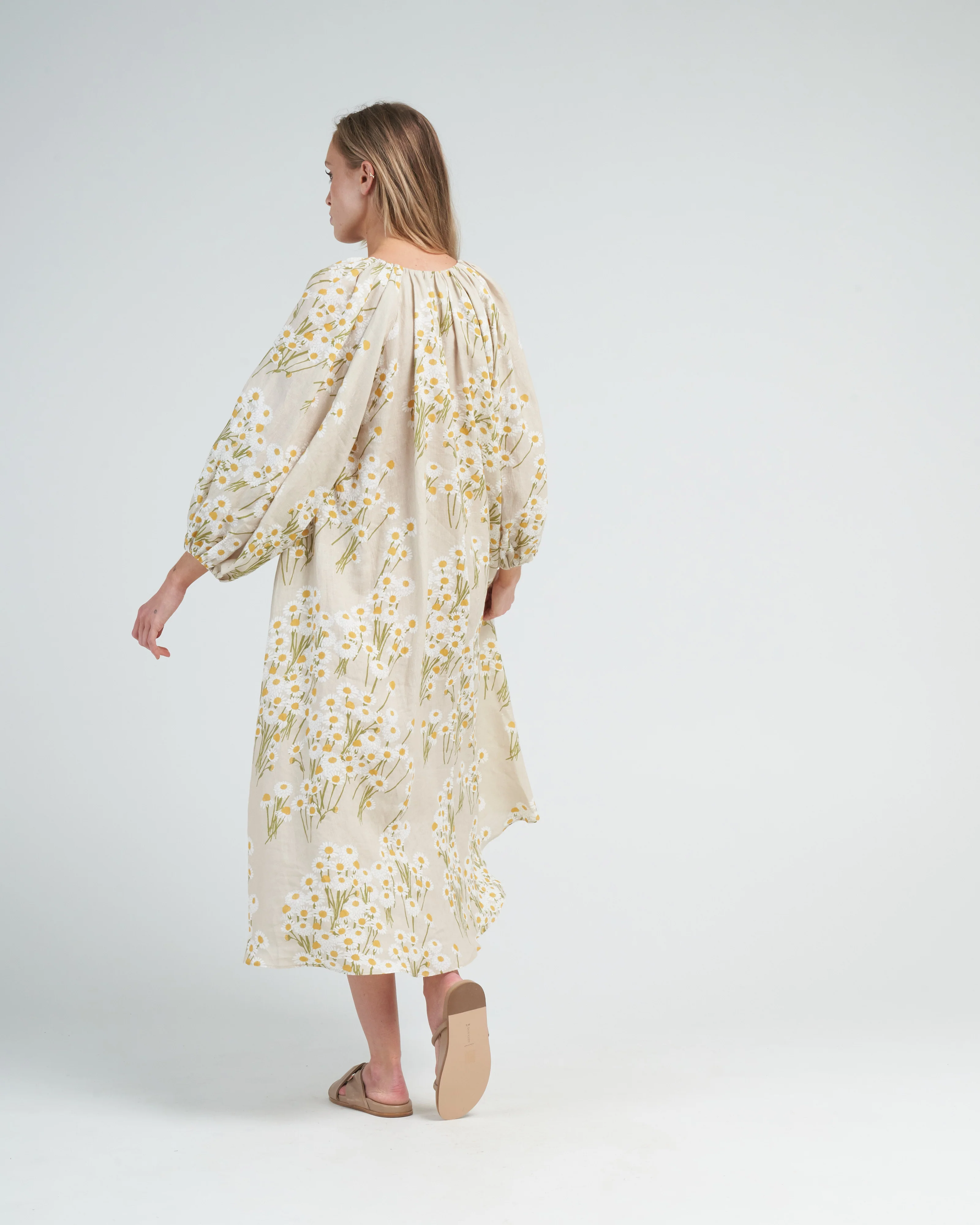 dress georgette - chamomile field beige - Image 4