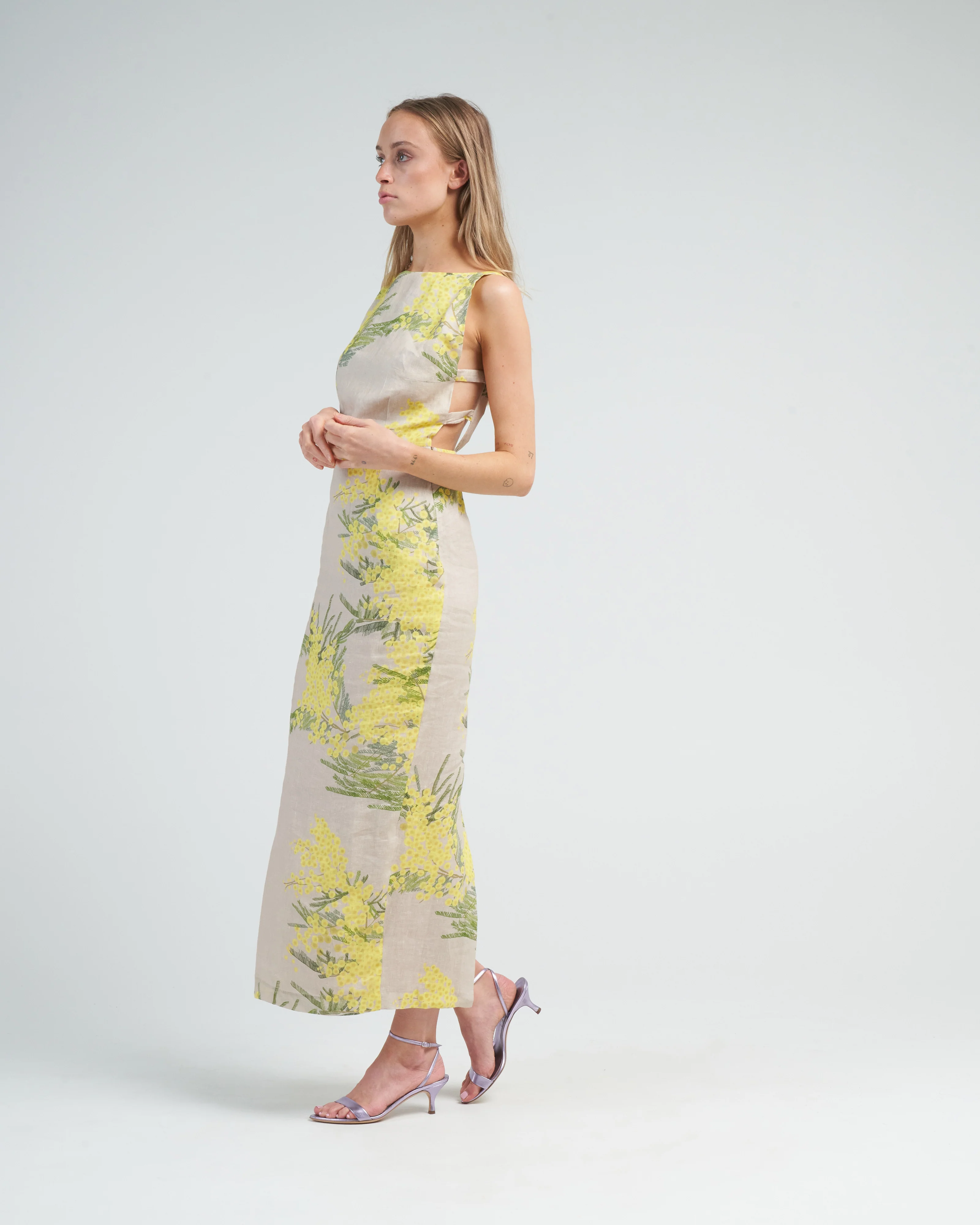 midi dress kimberly - mimosa beige - Image 3
