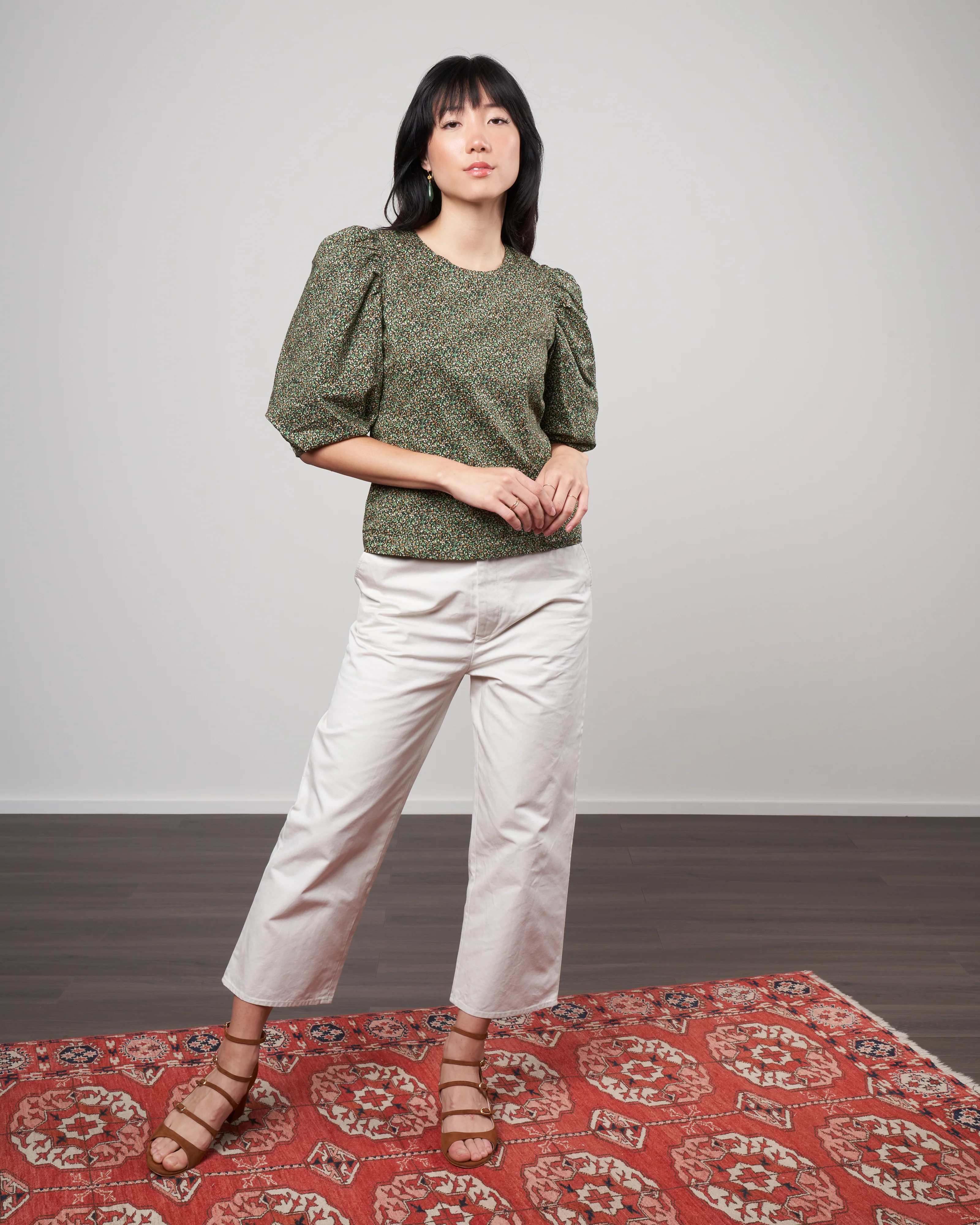 jordan blouse - green liberty - Image 2