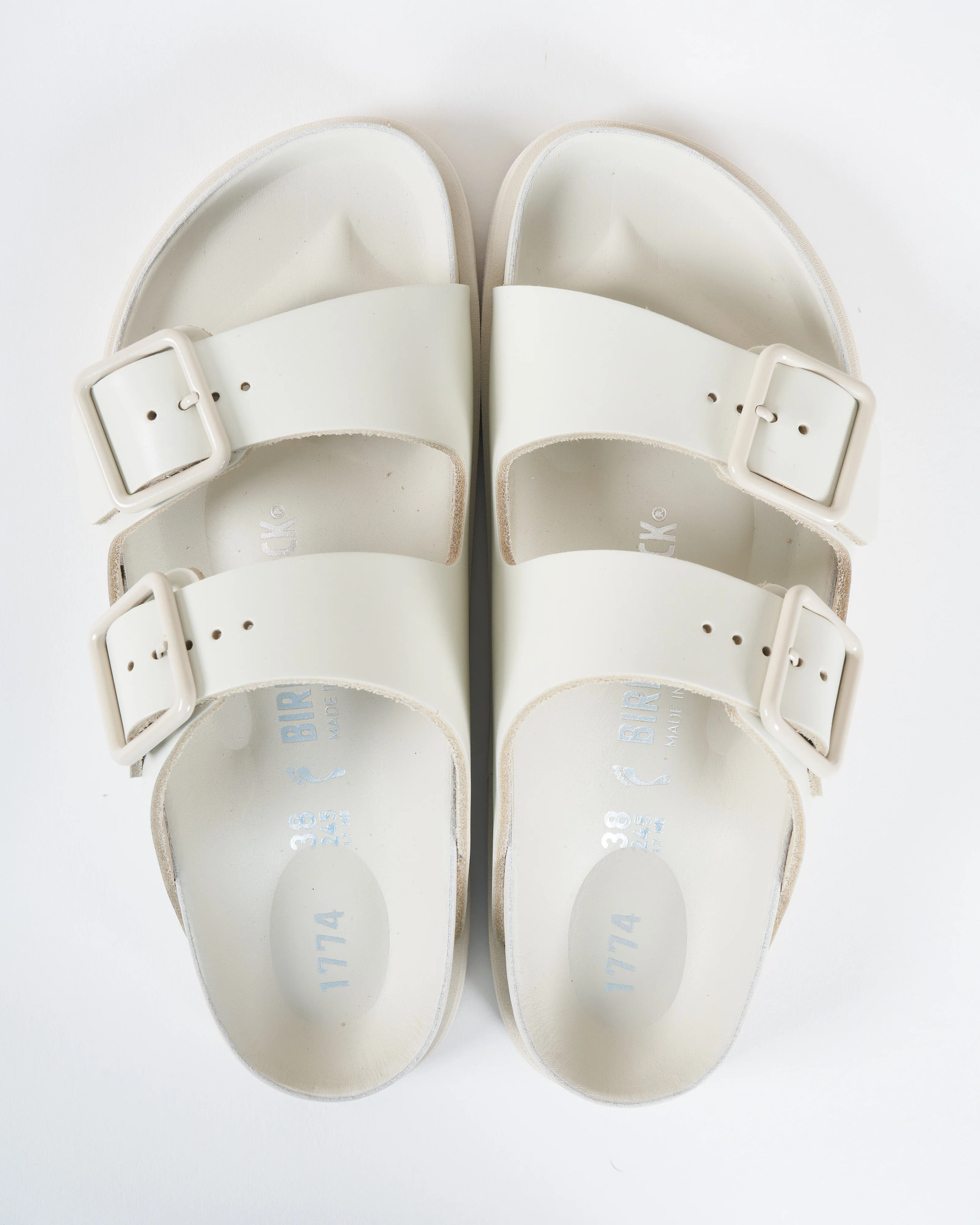 arizona smooth leather sandal - bone - Image 3