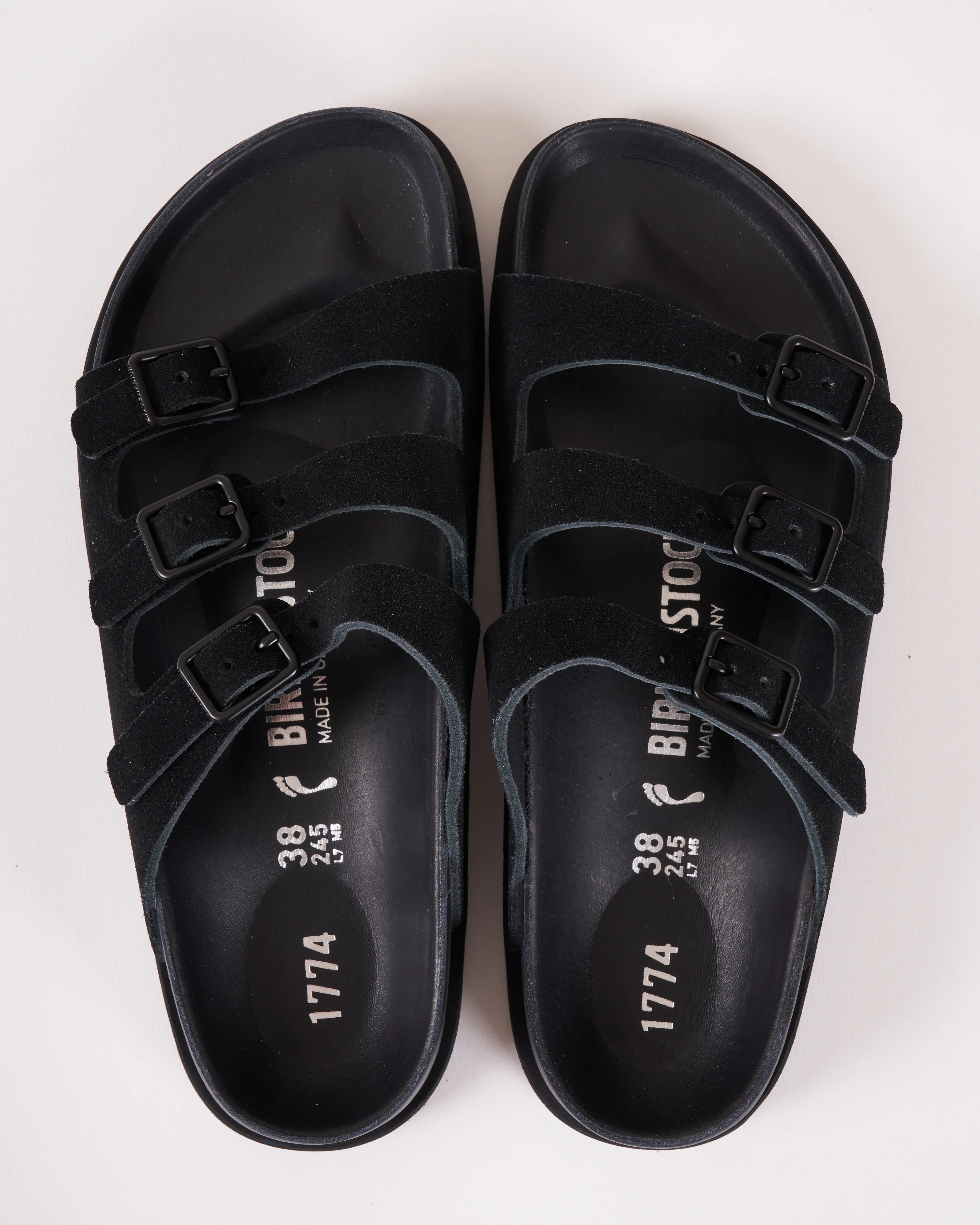 florida suede sandal - black - Image 4