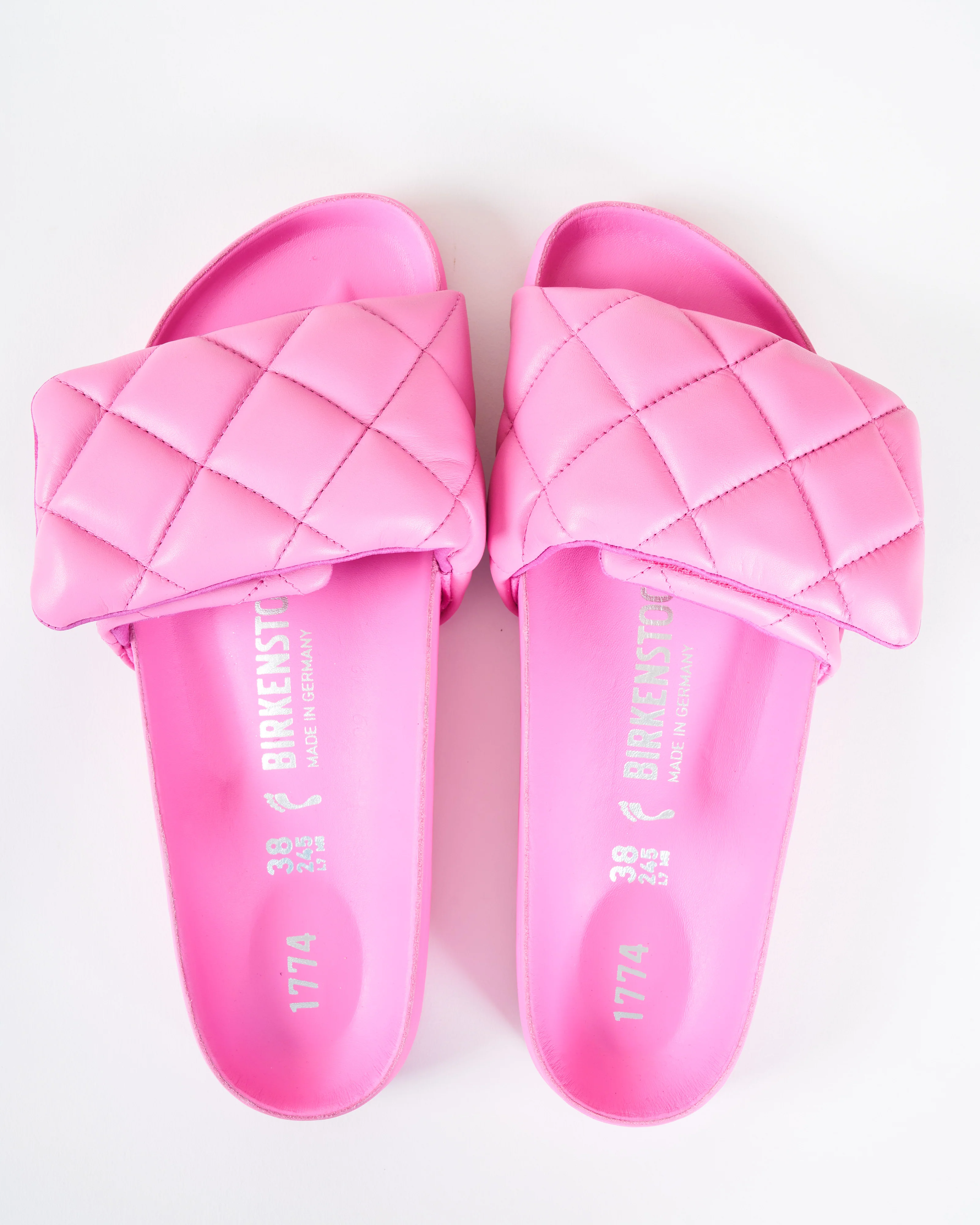 sylt padded leather sandal - azalea pink - Image 3