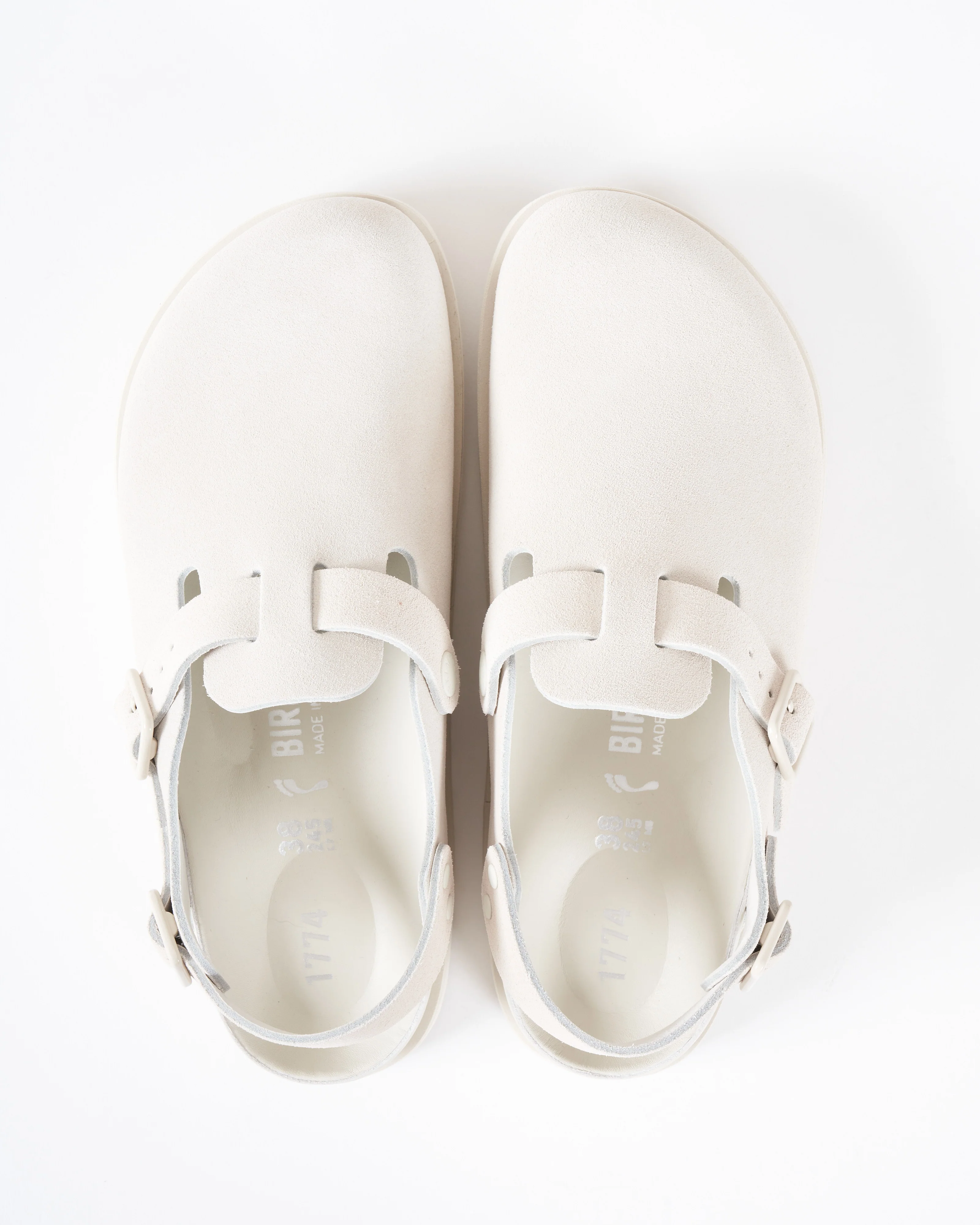 tokio suede clog - bone - Image 3