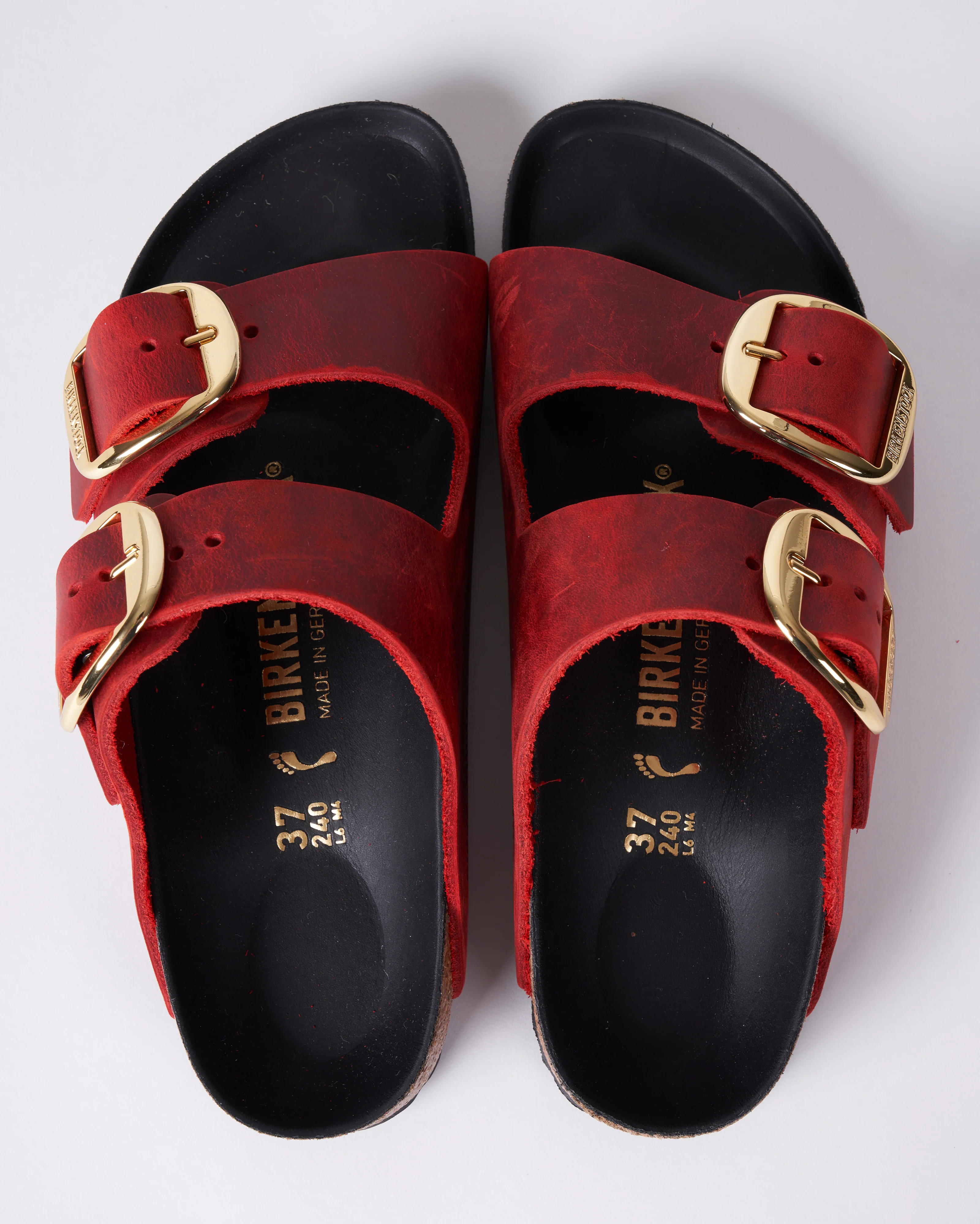 arizona big buckle - oiled leather \ fire red - Image 3