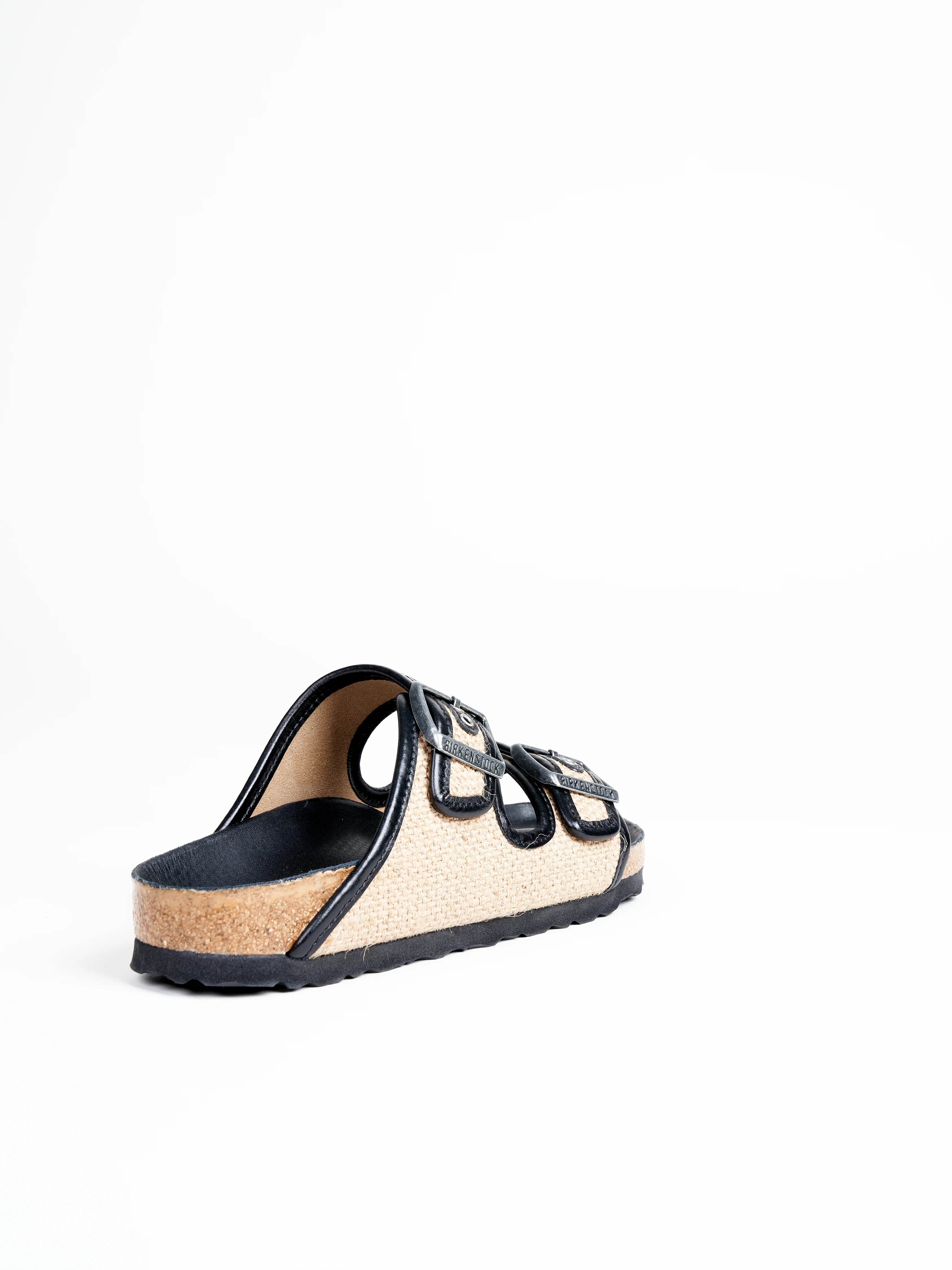 arizona natural jute sandal - black - Image 2