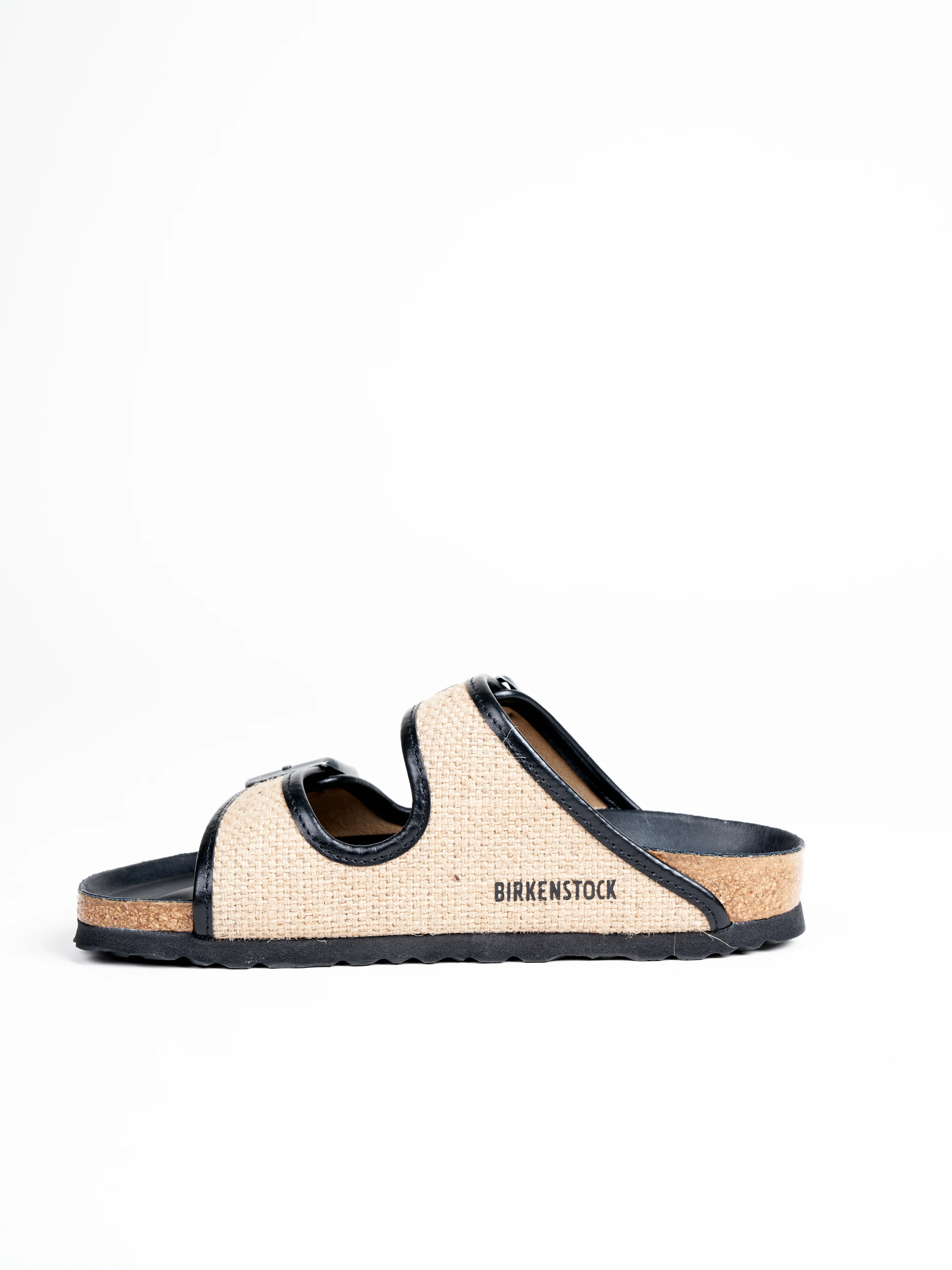 arizona natural jute sandal - black - Image 3